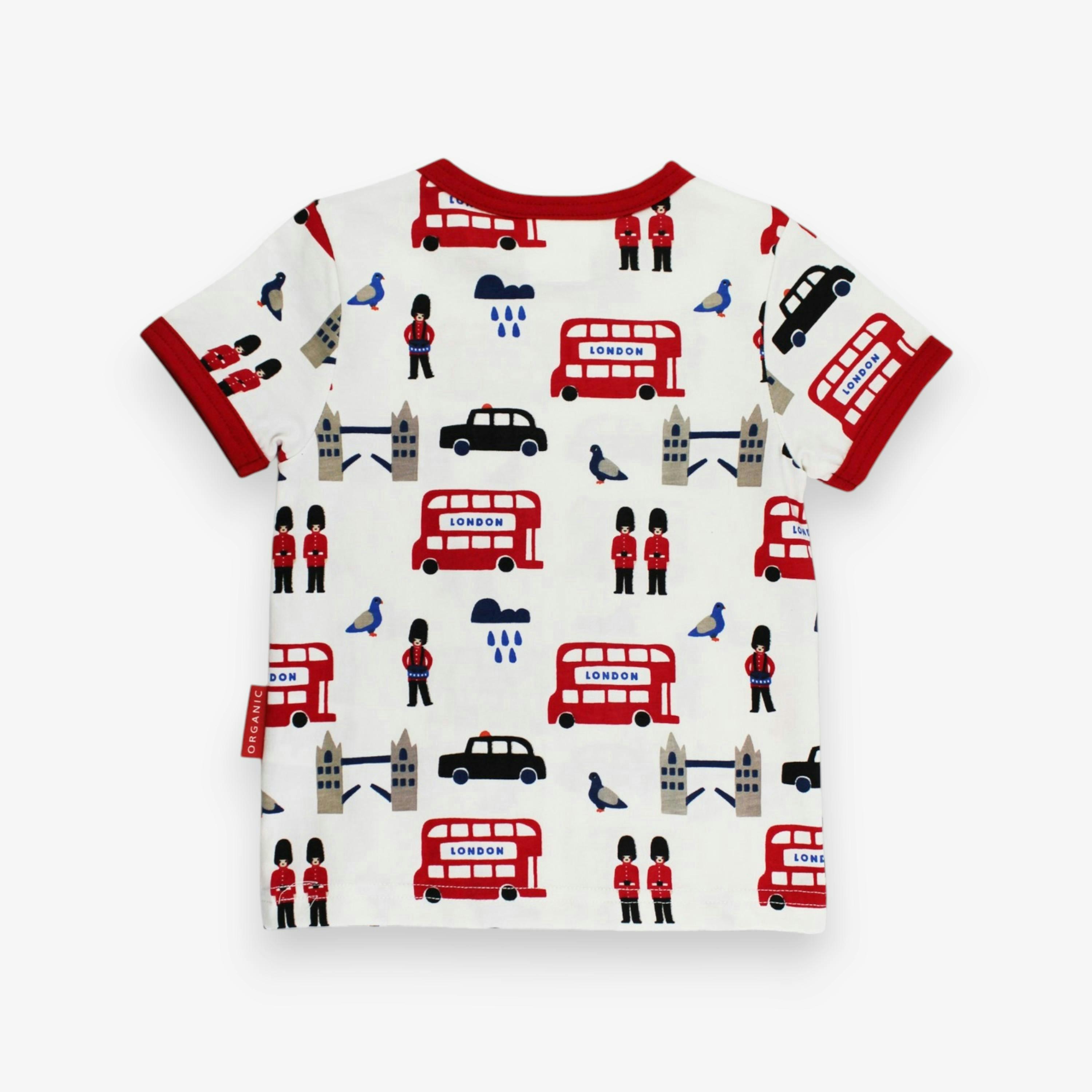 Organic London Print Short-Sleeved T-Shirt , view 3 of 3