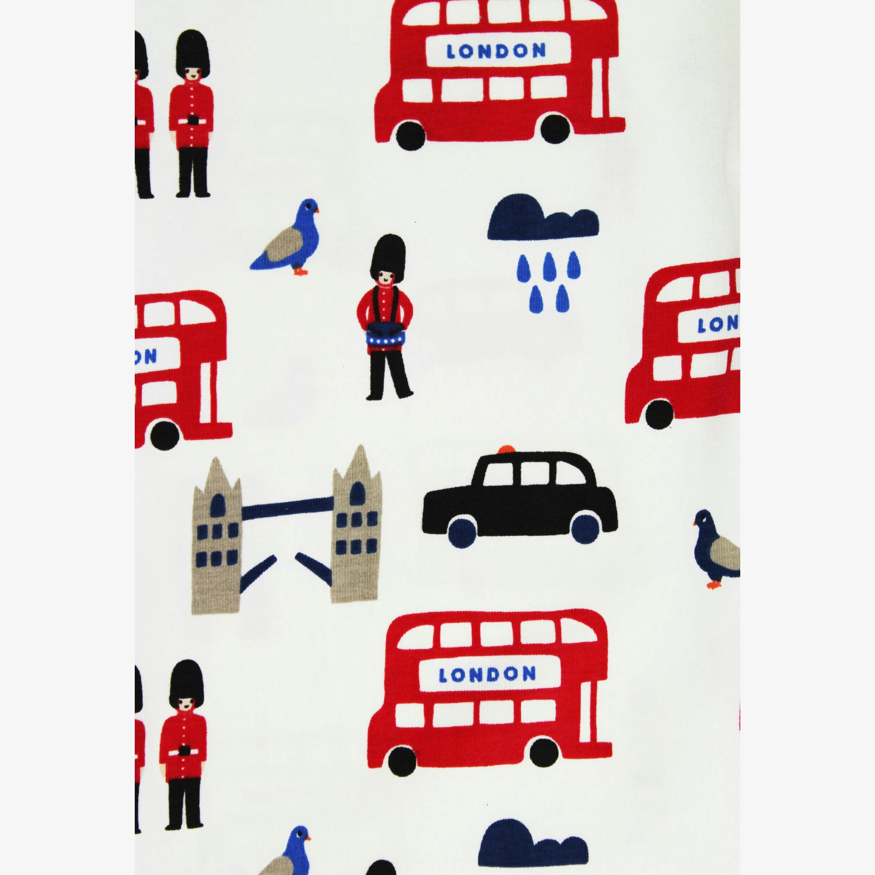 Organic London Print Baby Bodysuit , view 2 of 3