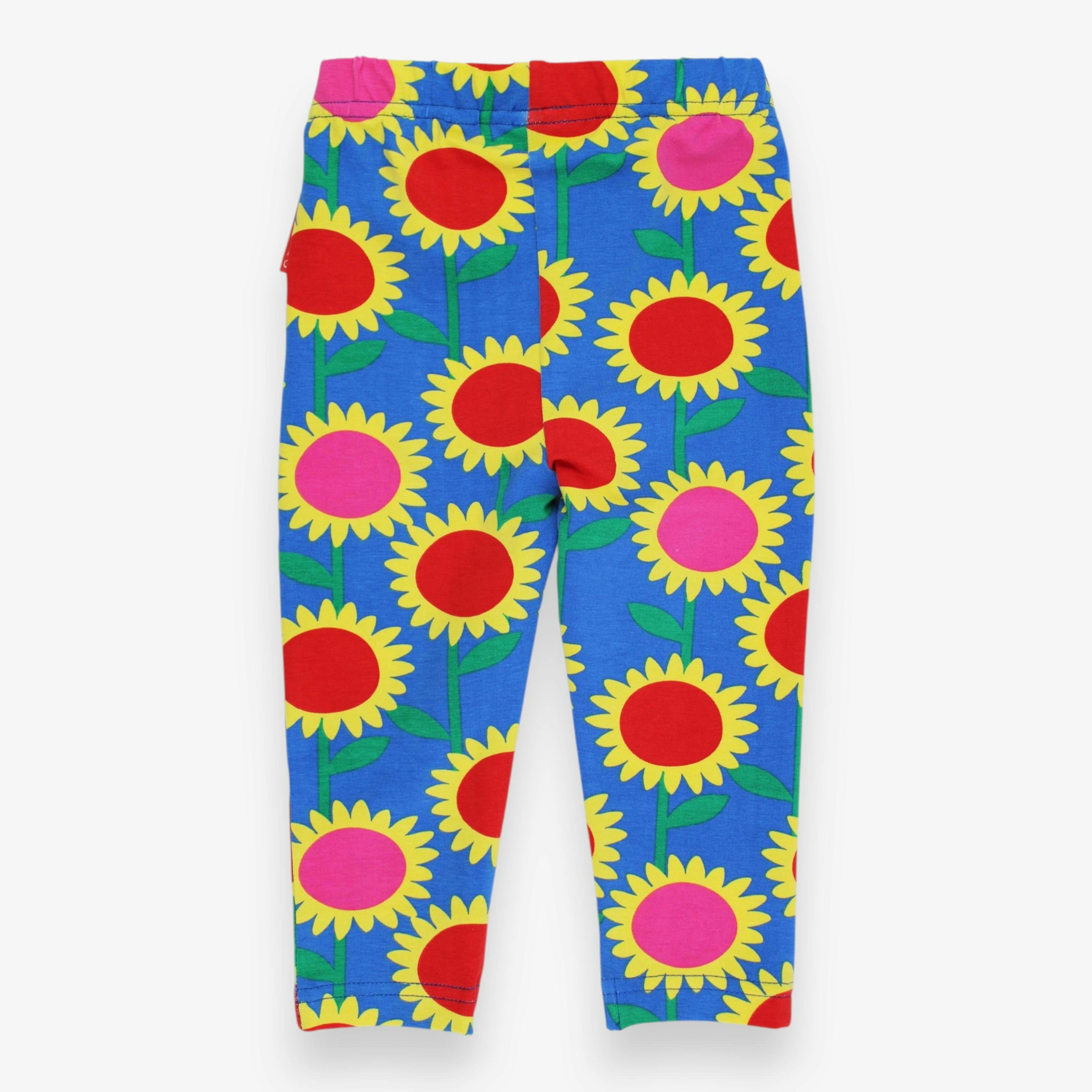 Organic Sunflower Bee Print Leggings , view 3 of 3