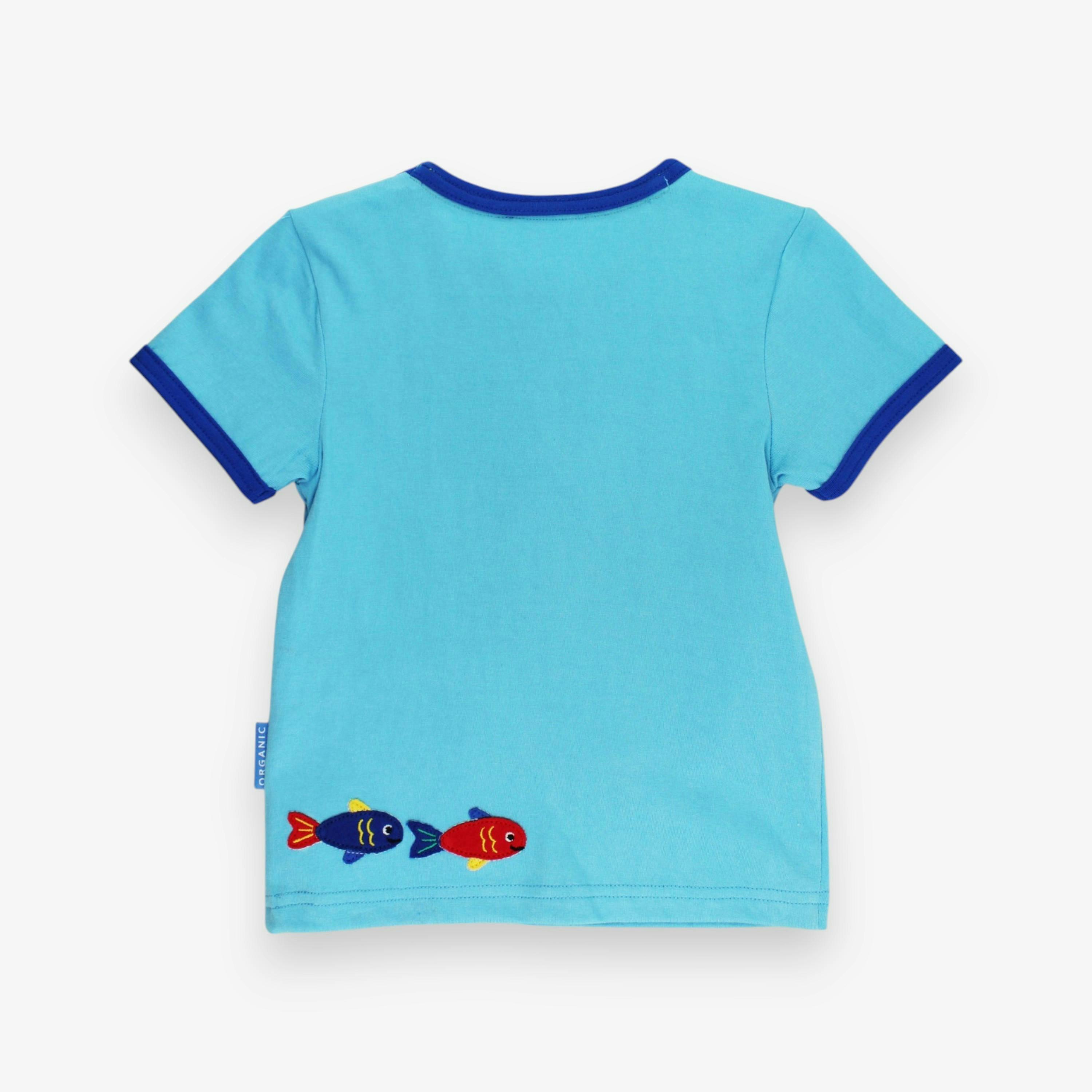 Organic Starfish Applique Short-Sleeved T-Shirt , view 3 of 3