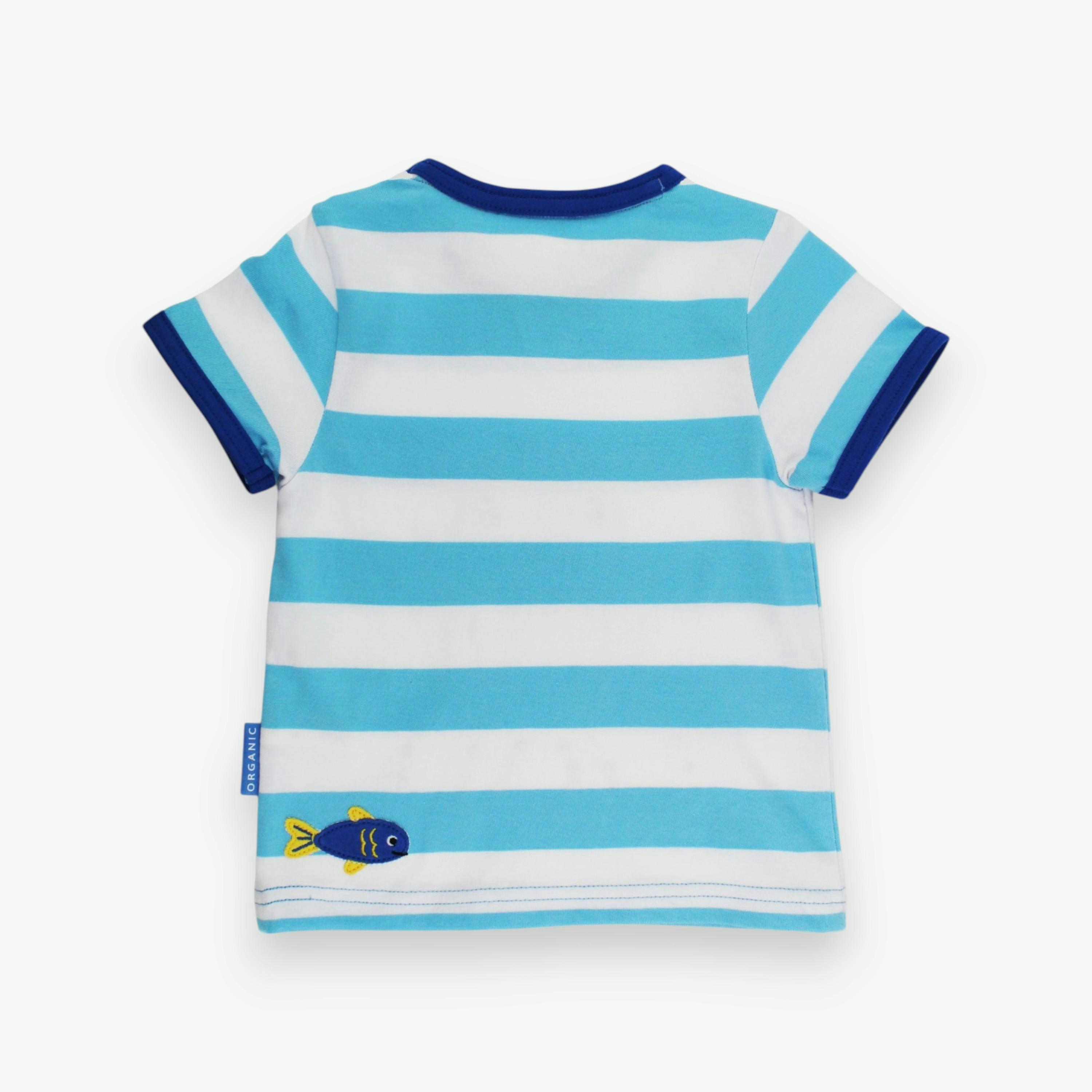 Organic Jellyfish Applique Short-Sleeved T-Shirt , view 3 of 3