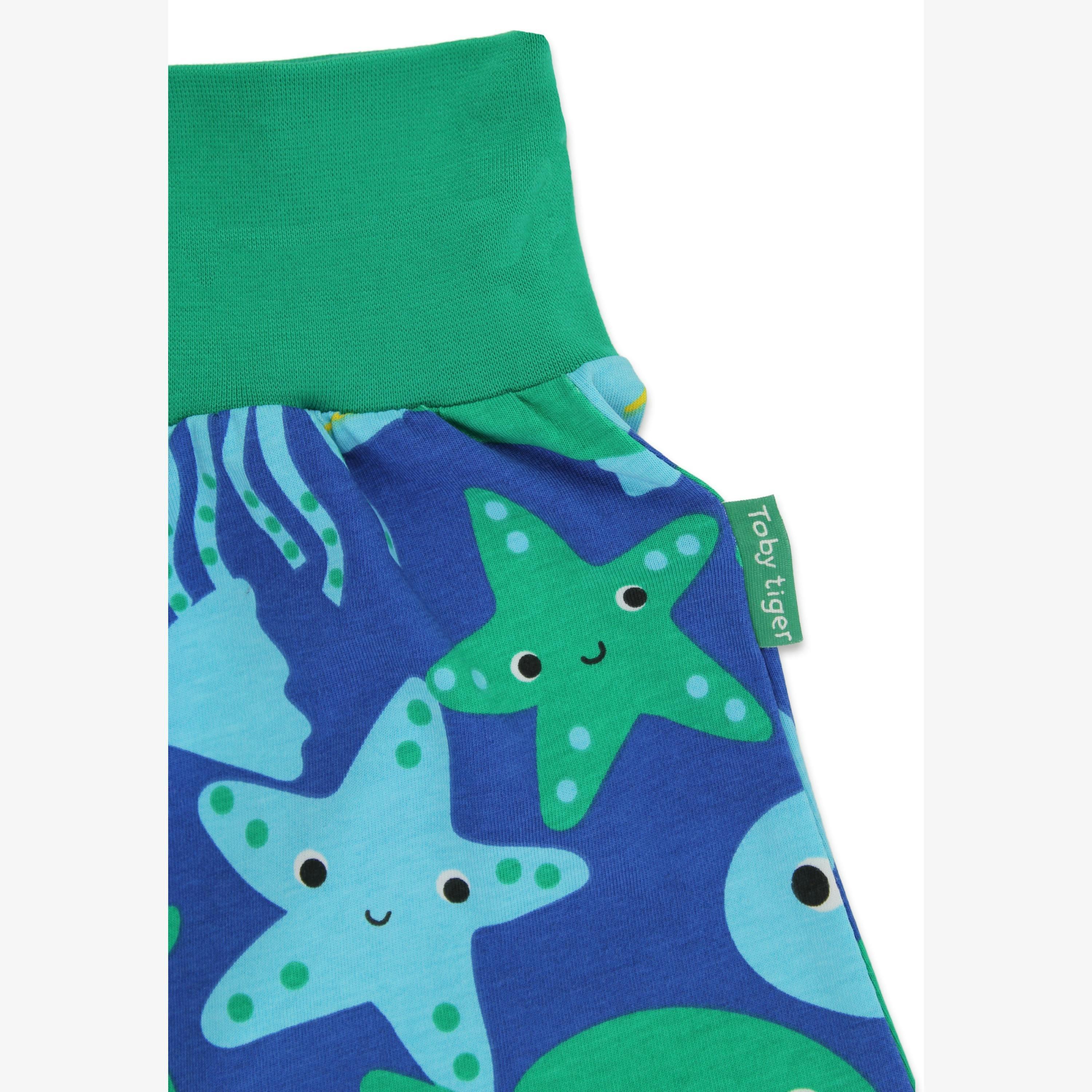 Organic Sea Creature Print Yoga Pants , view 2 of 3