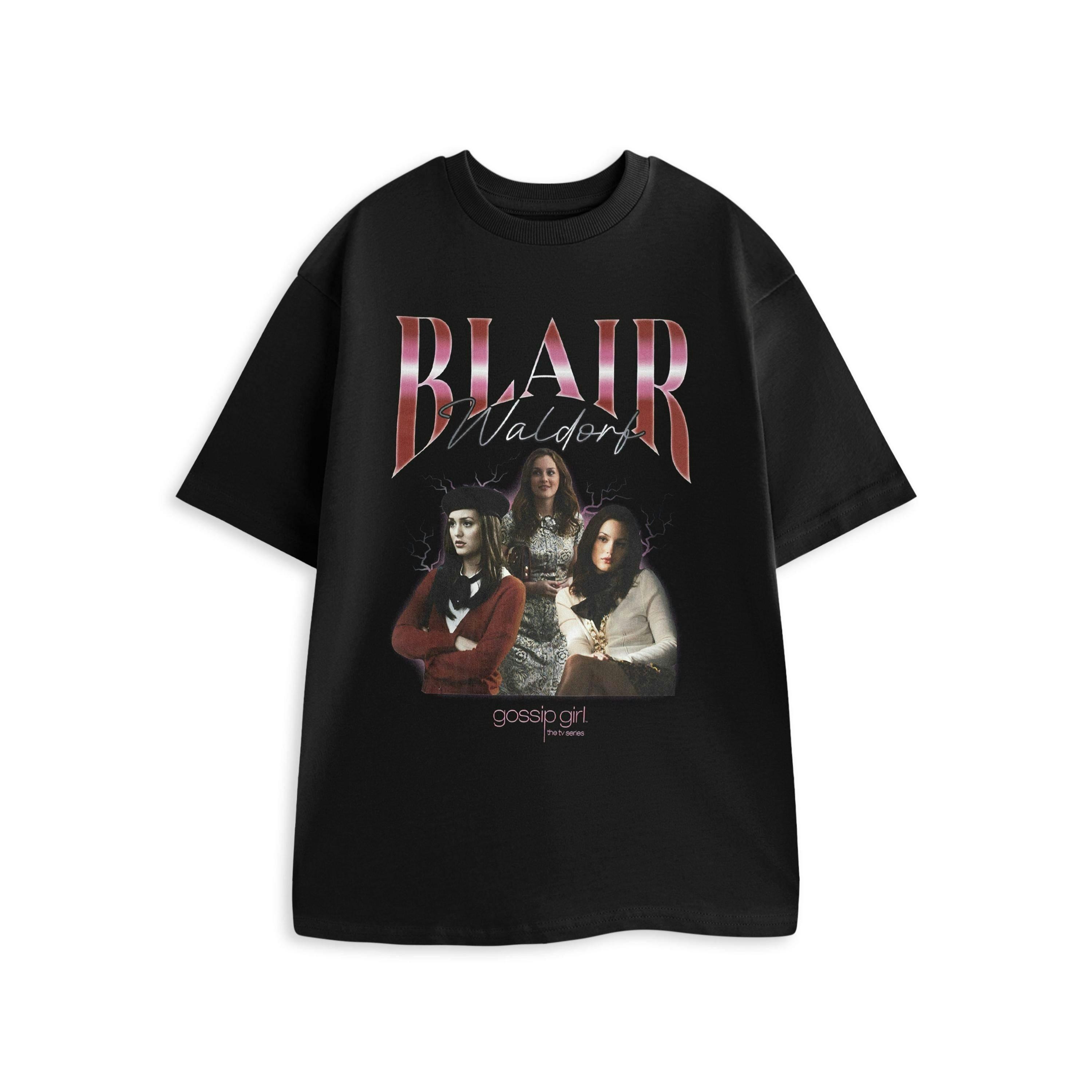 Gossip Girl Womens Black Blair Short Sleeved T-Shirt by Vanilla Underground , view 1 of 4