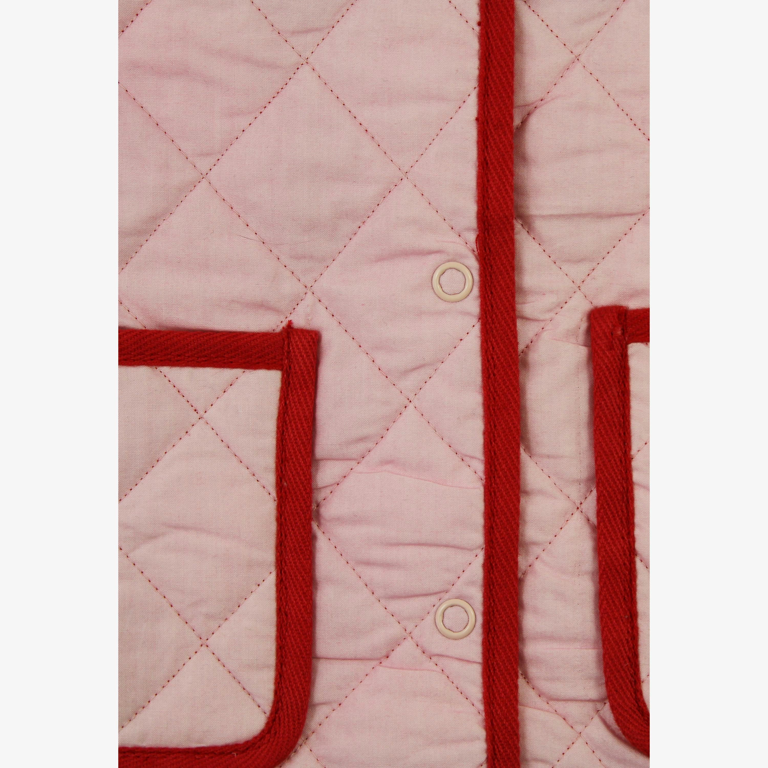 Organic Red Gingham Woven Reversible Jacket , view 2 of 3