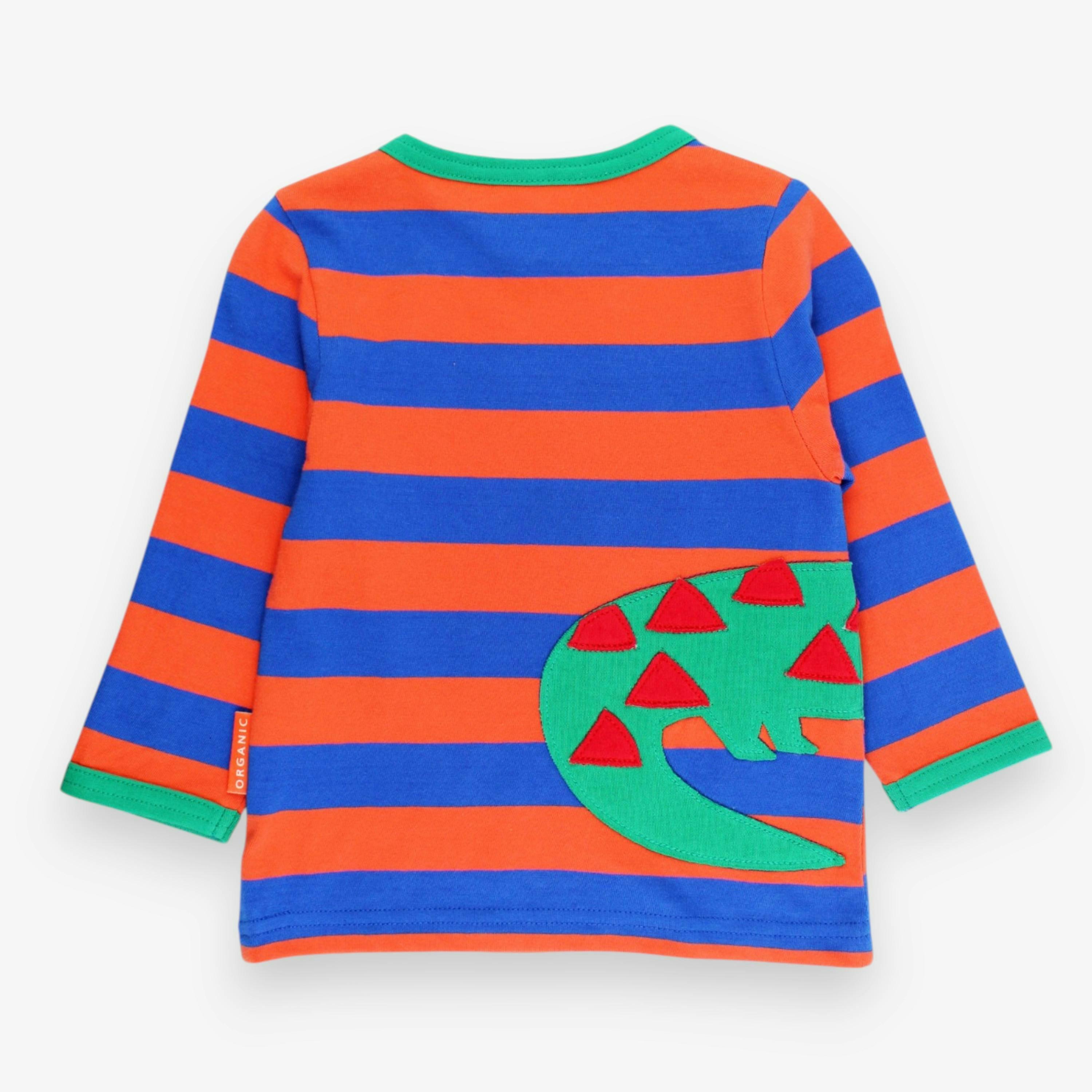 Organic Crocodile Applique Long-Sleeved T-Shirt , view 3 of 3