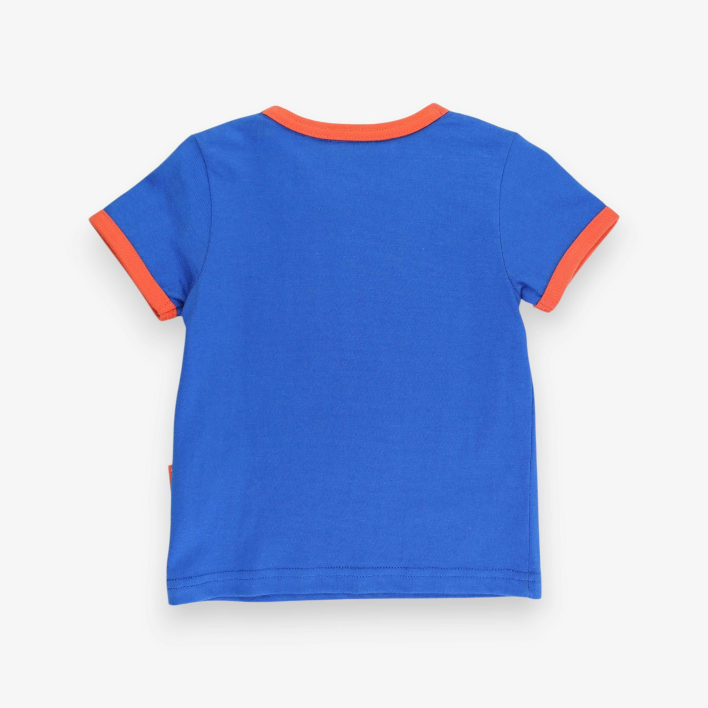 Organic Lion Head Applique Short-Sleeved T-Shirt , view 3 of 3