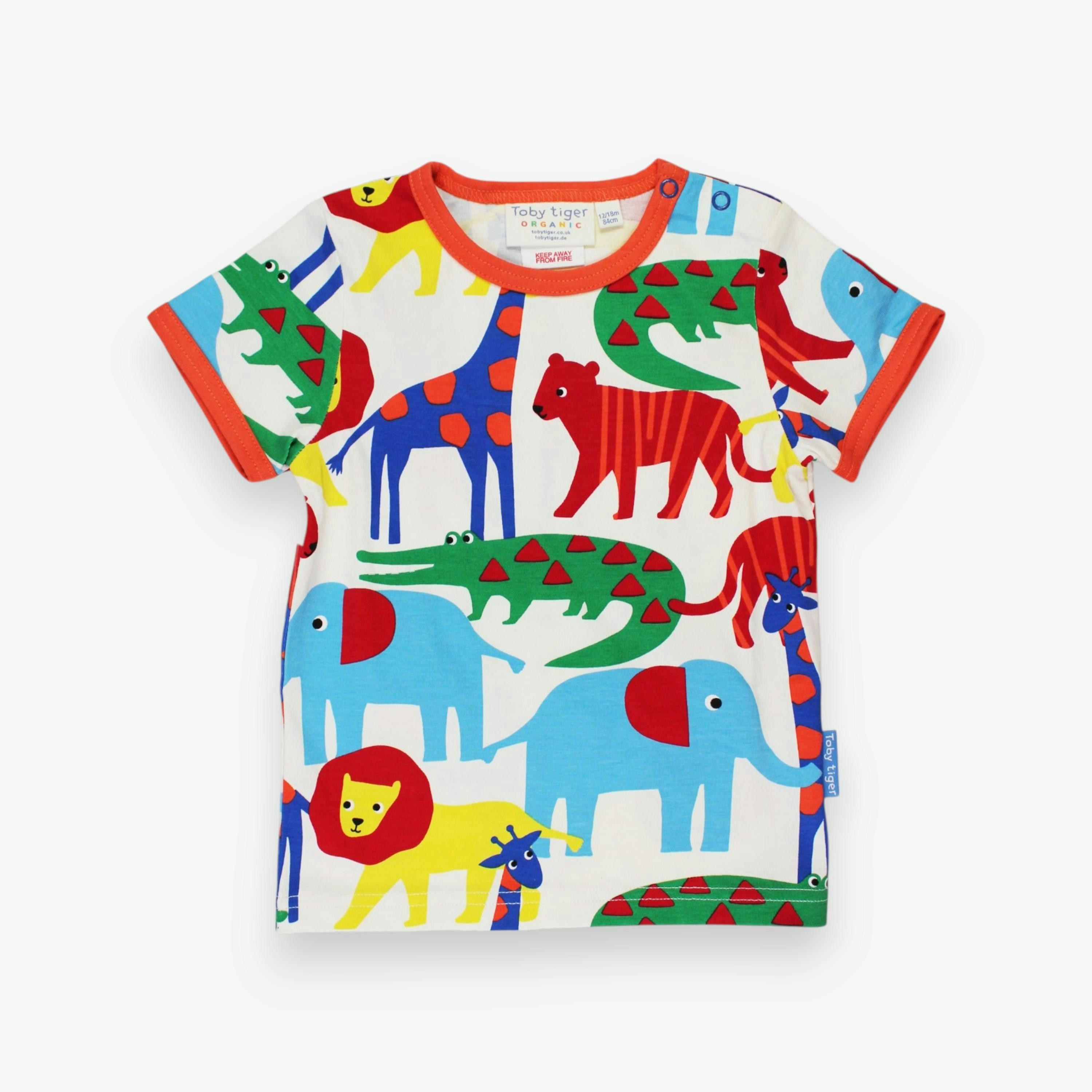 Organic Jungle Print Short-Sleeved T-Shirt , view 1 of 1