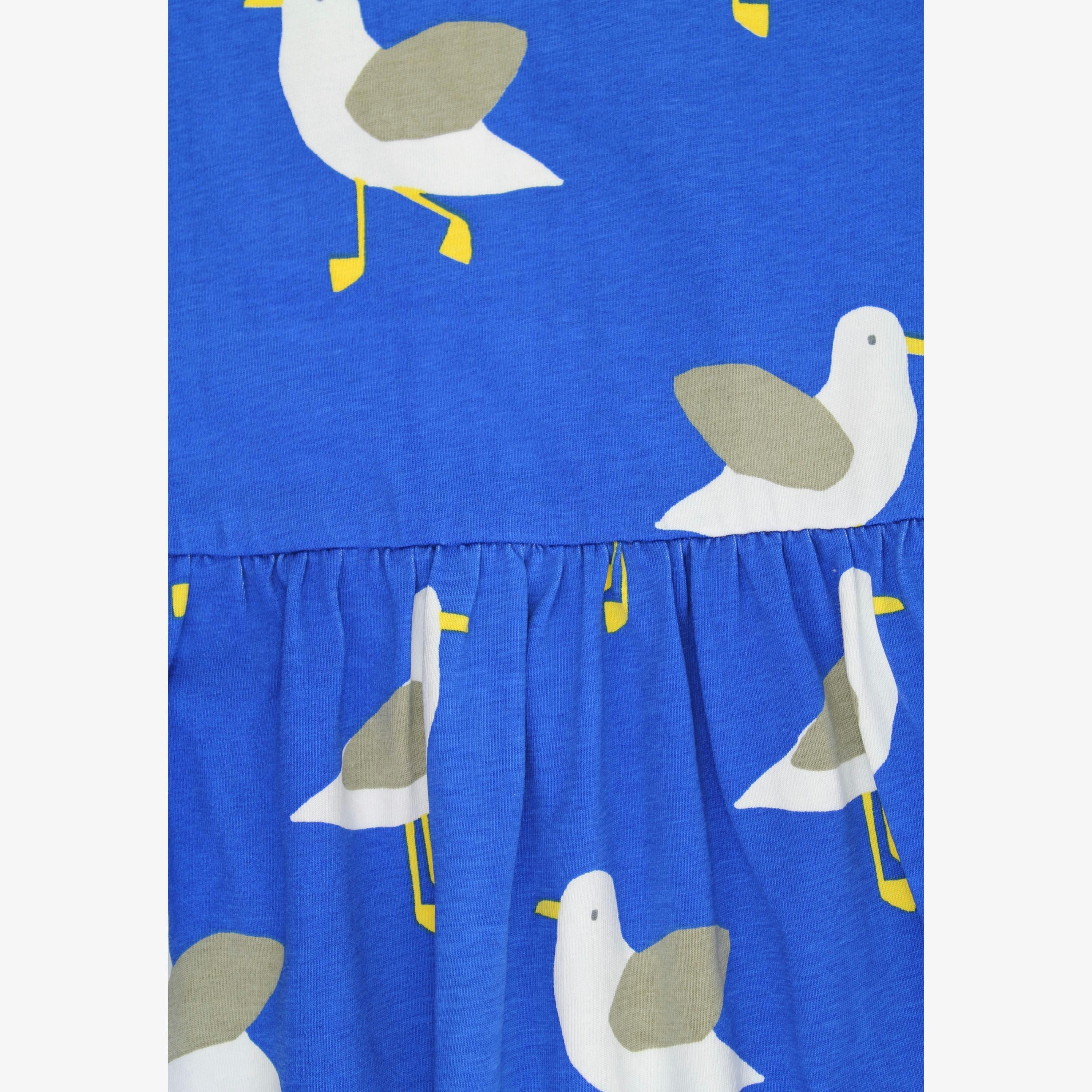 Organic Seagull Harbour Print Summer Dress , view 2 of 3