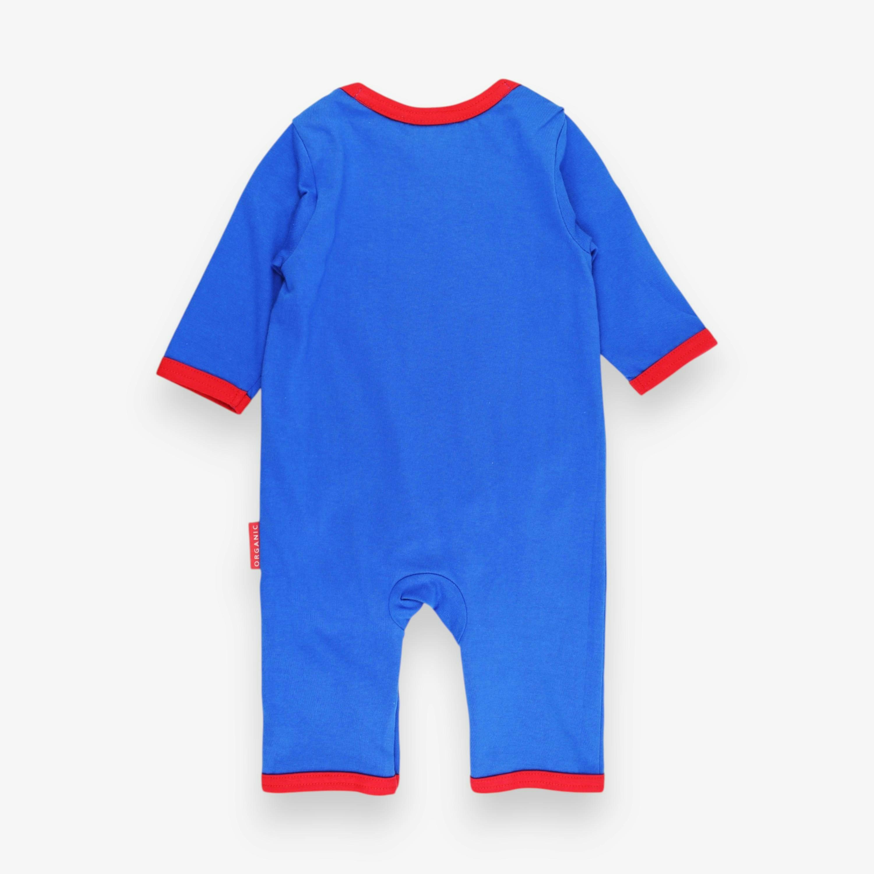 Organic Seagull Harbour Applique Blue Sleepsuit , view 3 of 3