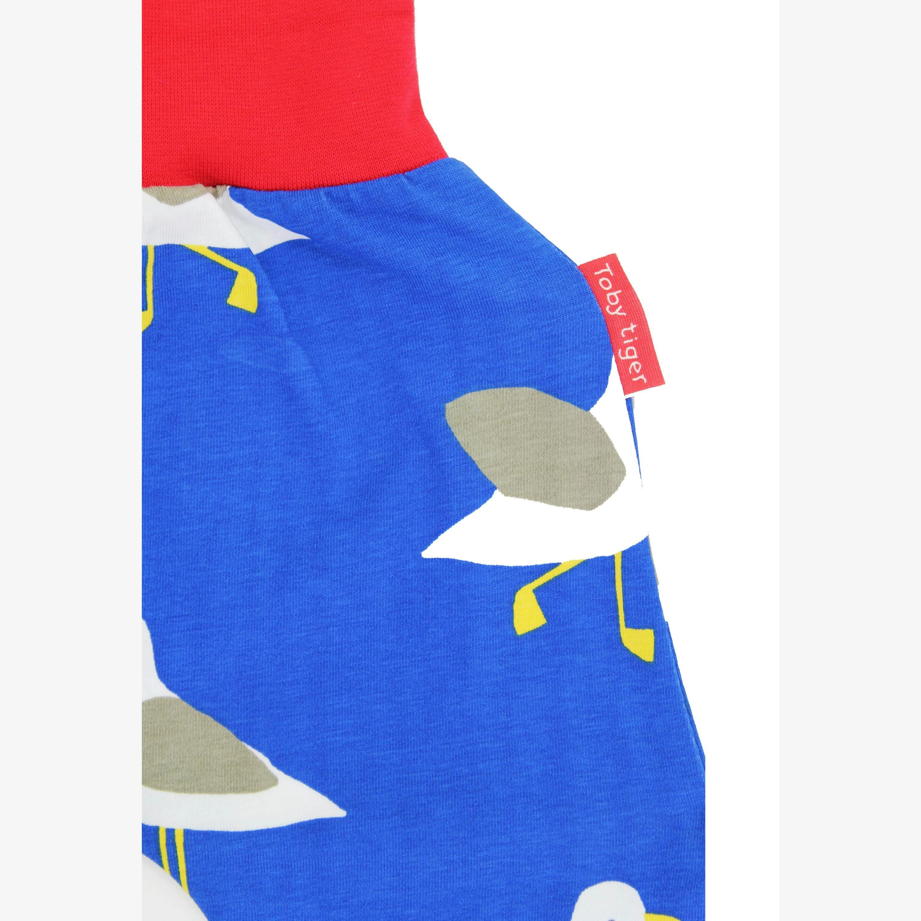Organic Seagull Harbour Print Yoga Pants , view 2 of 3