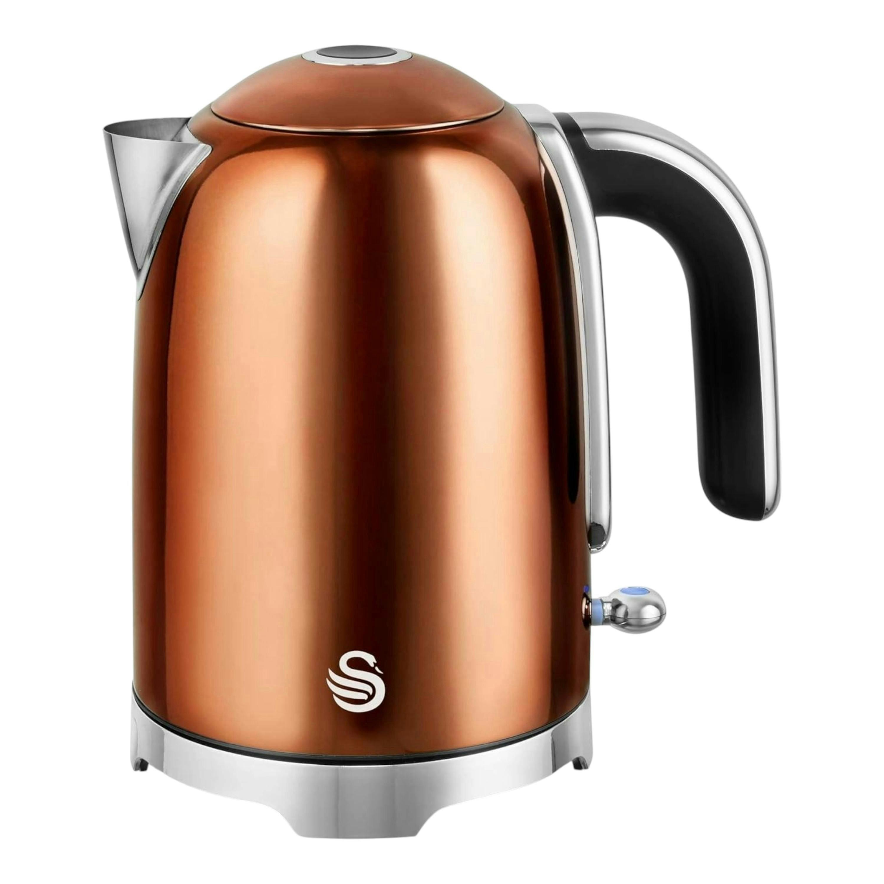 Swan Solace Copper 1.7L Kettle Rapid Boil High Gloss Finish & Chrome Trim , view 1 of 1
