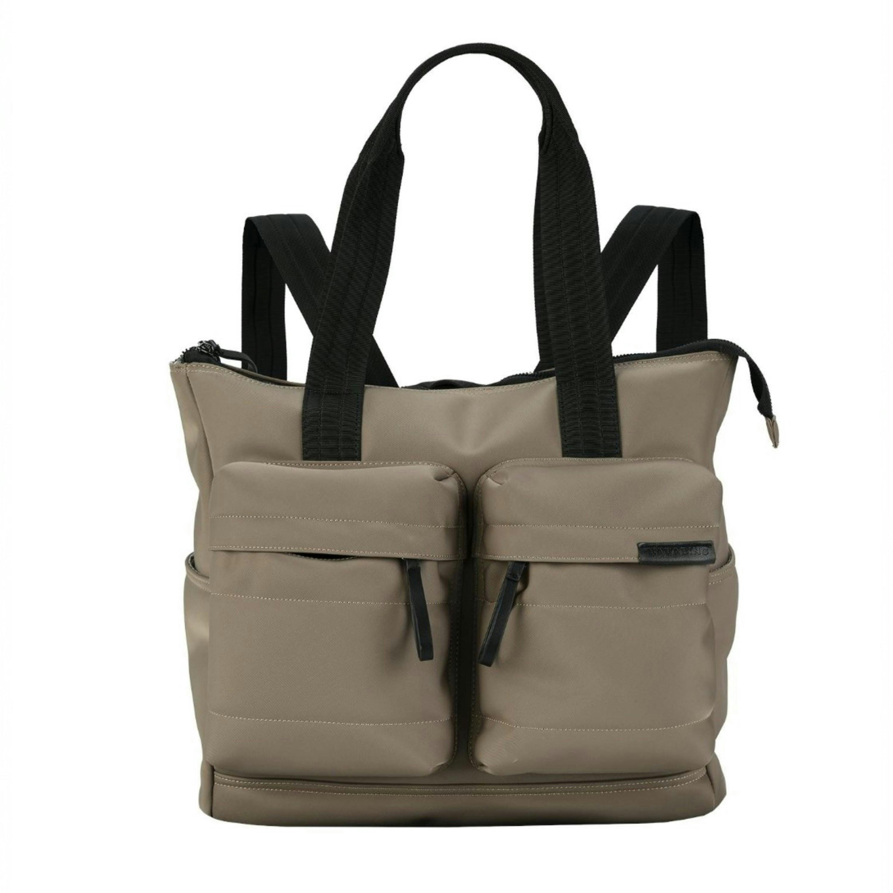 Bababing Rosy Tote Changing Bag | 3-in-1 Waterproof Nappy Bag | Taupe , view 1 of 4
