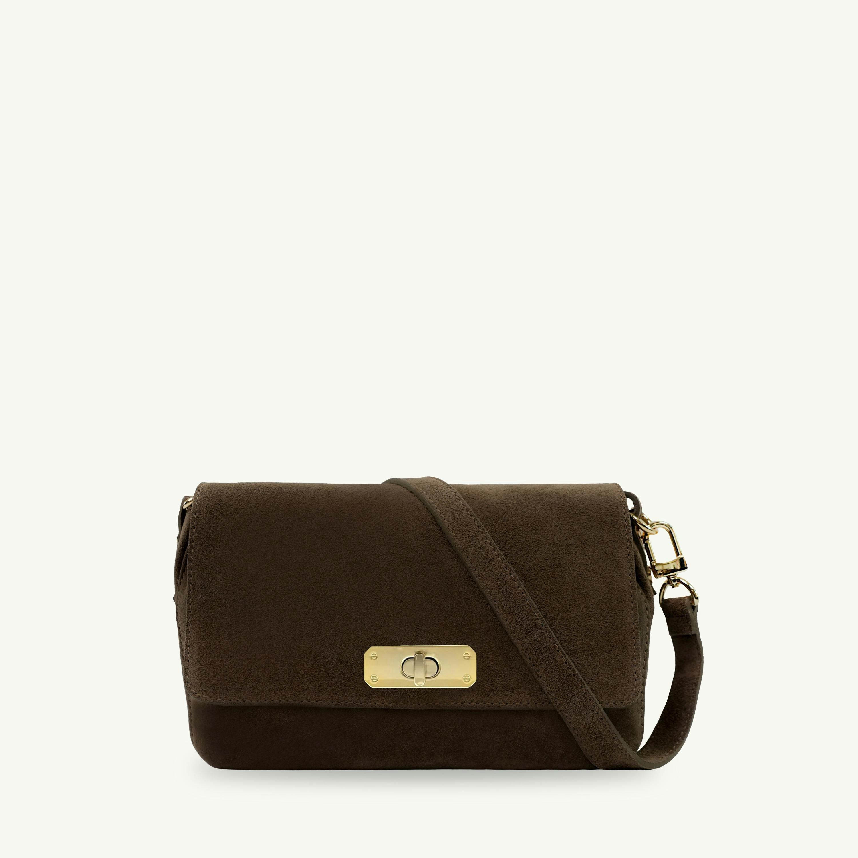 The Maisie Midi Suede Bag , view 1 of 6