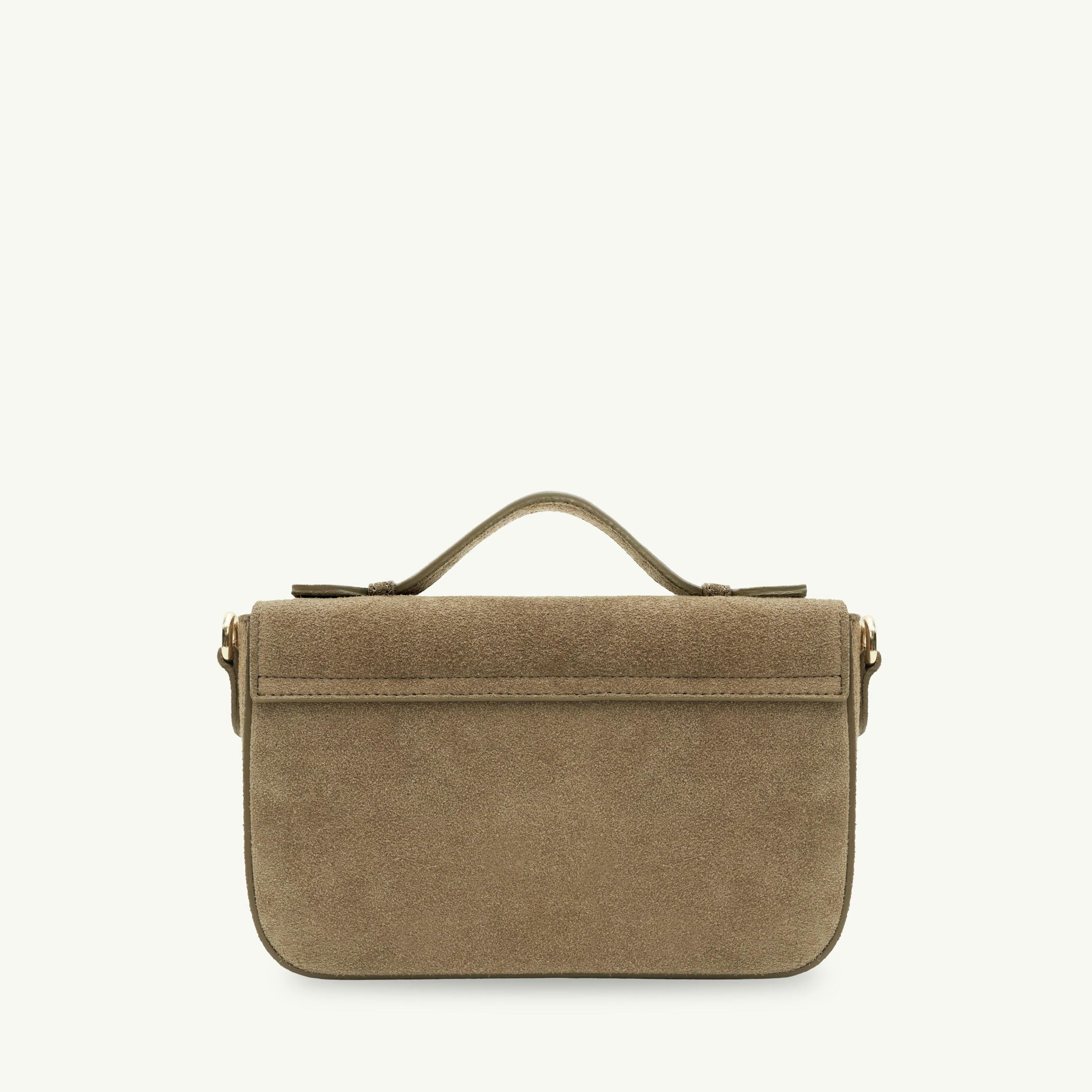 The Flora Top Handle Suede Bag , view 4 of 6