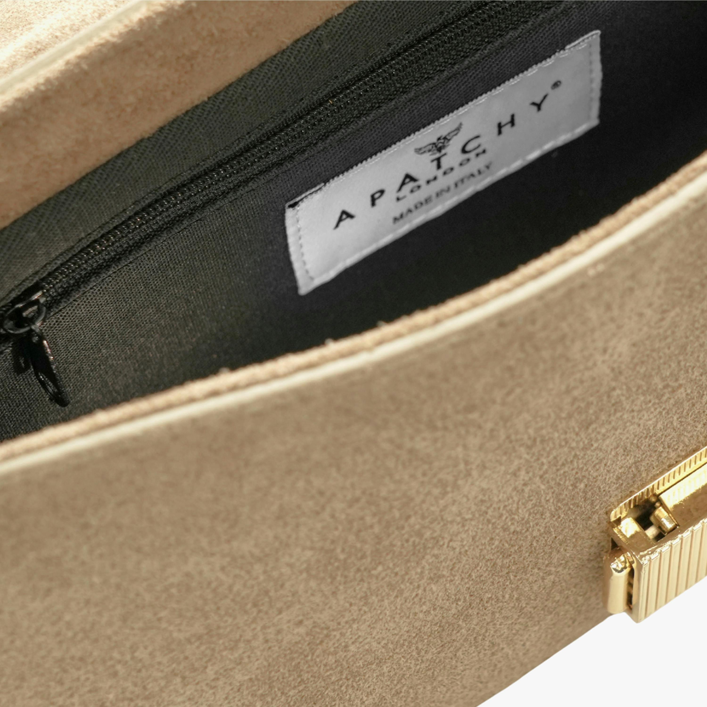 The Flora Top Handle Suede Bag , view 6 of 6