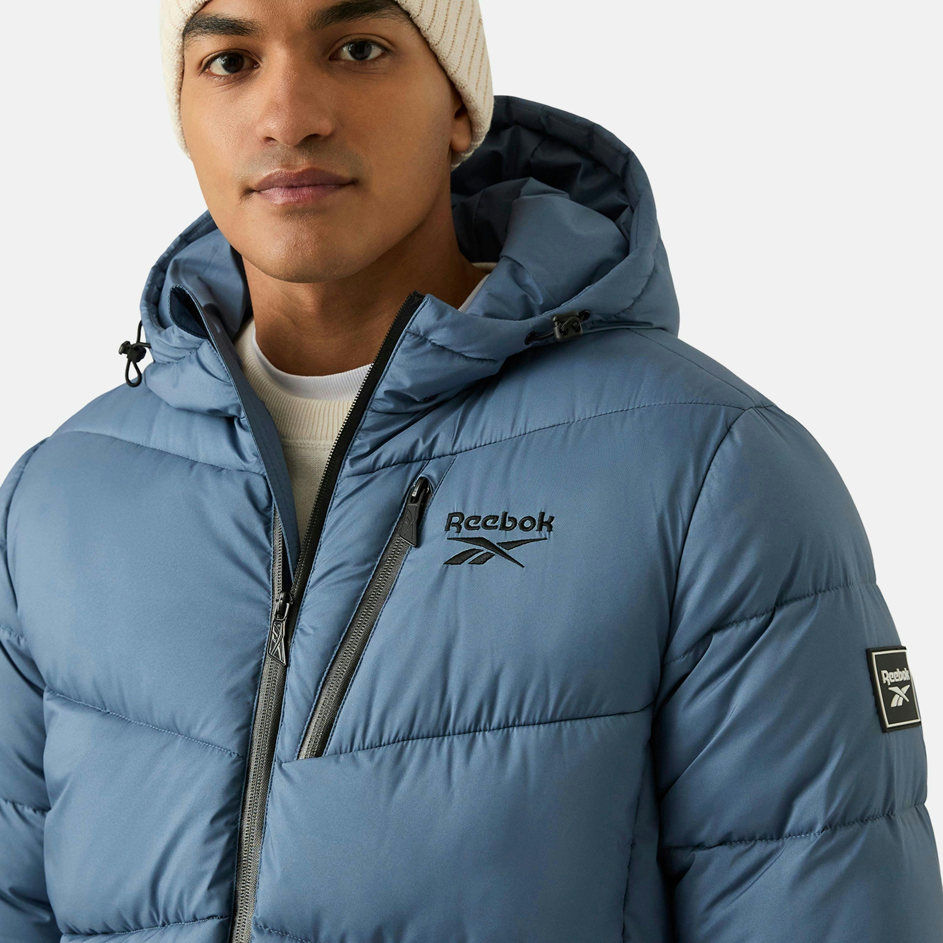 RB1567 Stretch Puffer Jacket - Mineral Blue , view 3 of 4