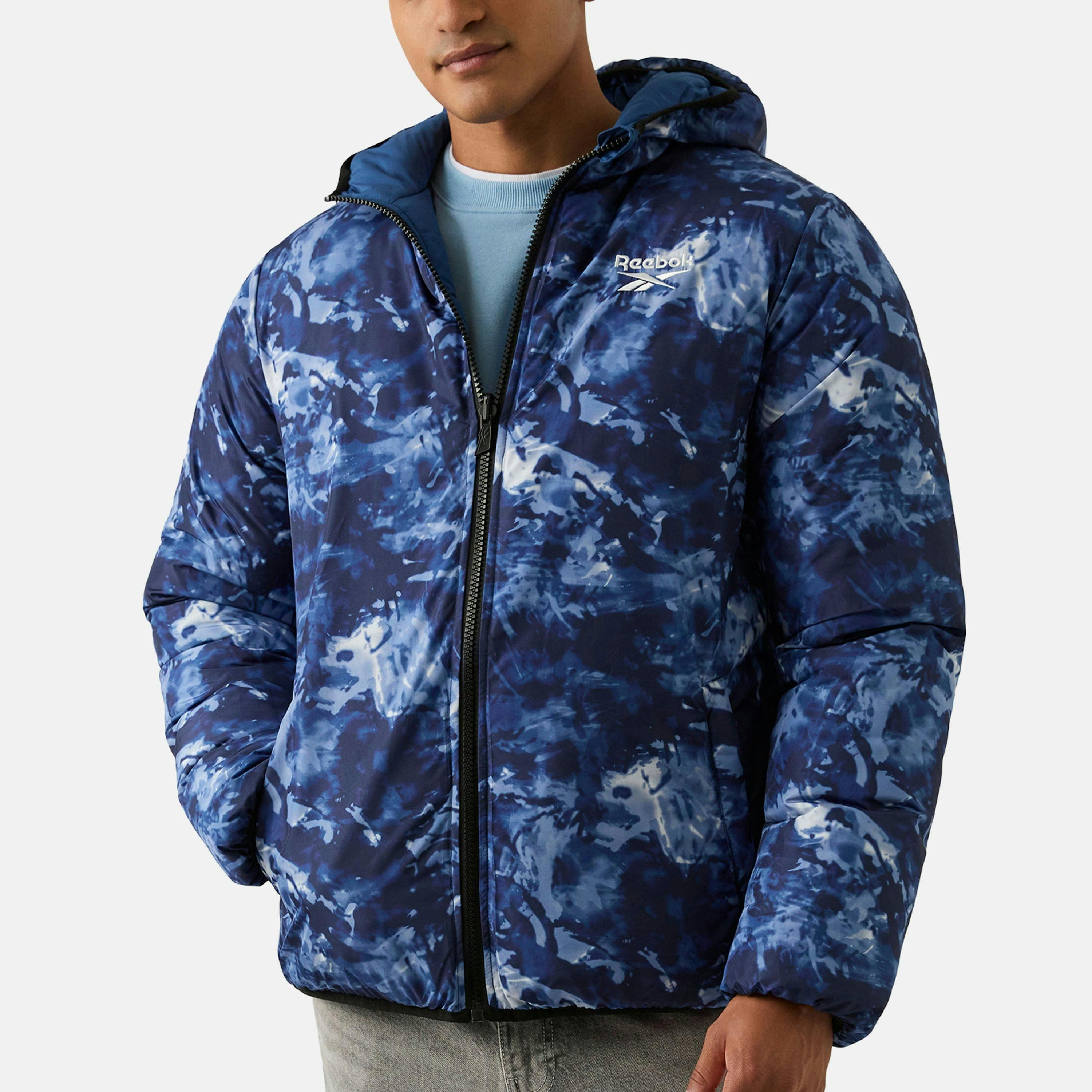 RB1501 Reversible Puffer - Batik Blue , view 2 of 4