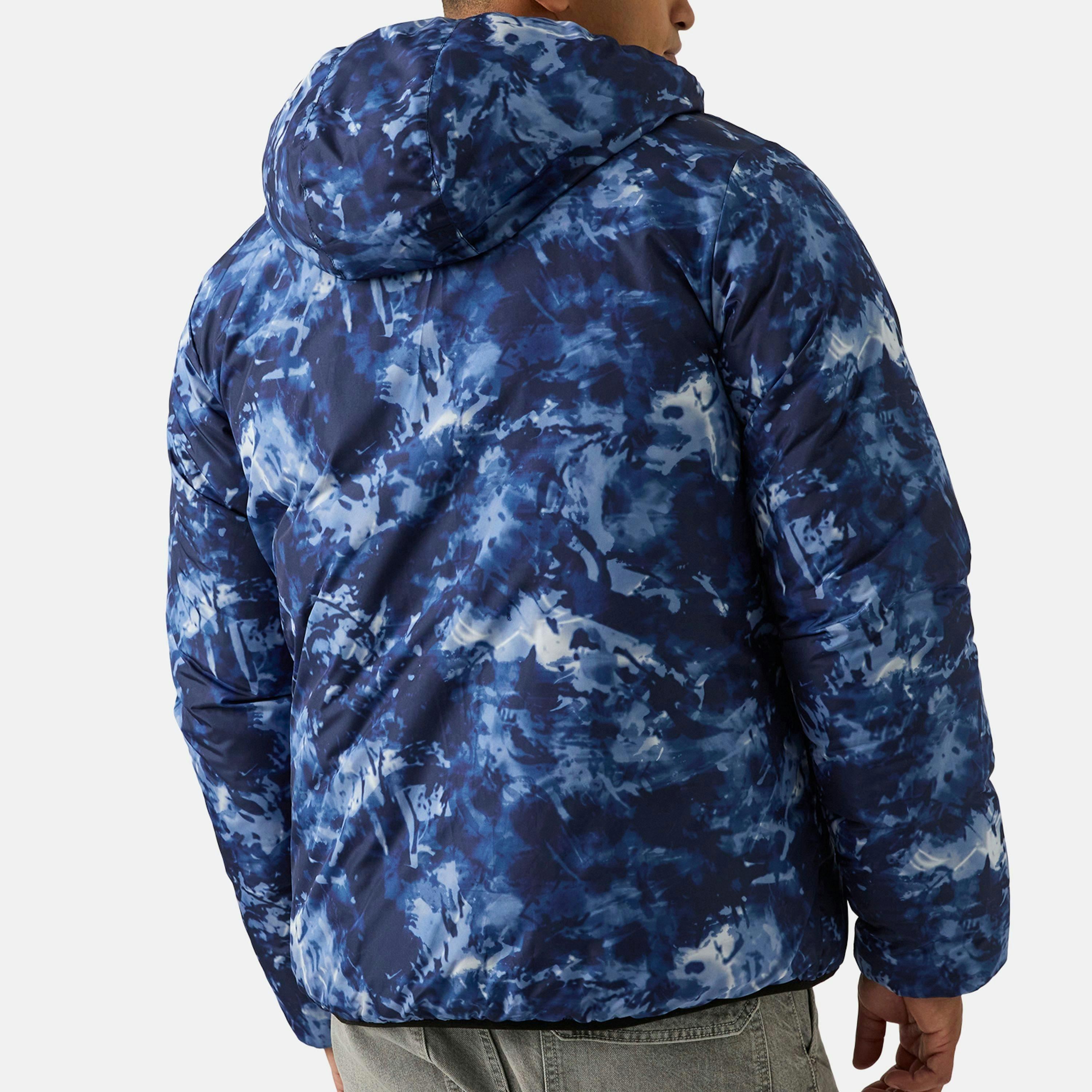 RB1501 Reversible Puffer - Batik Blue , view 4 of 4