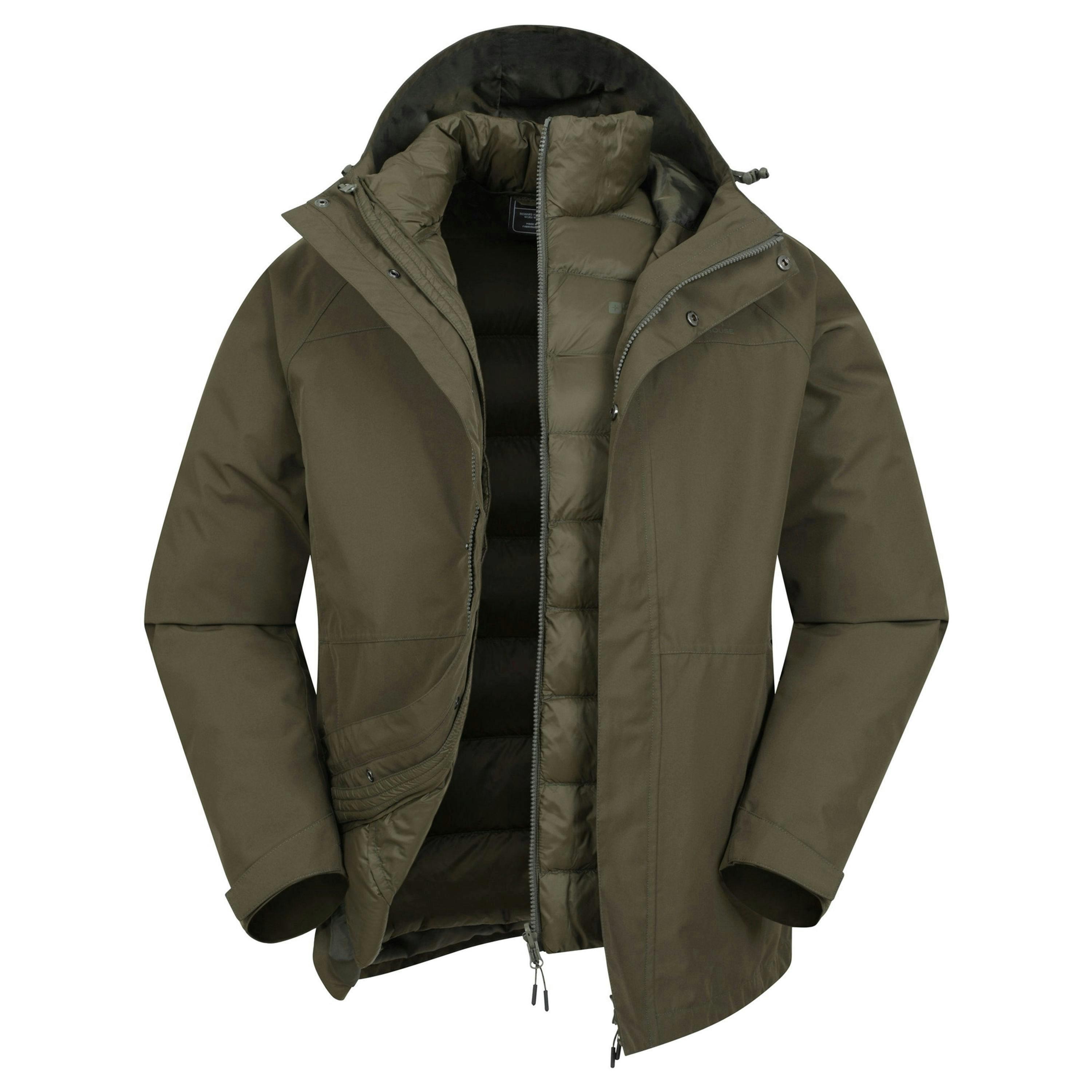 Mountain Warehouse Mens Alaskan 3 In 1 Waterproof Jacket , view 1 of 3