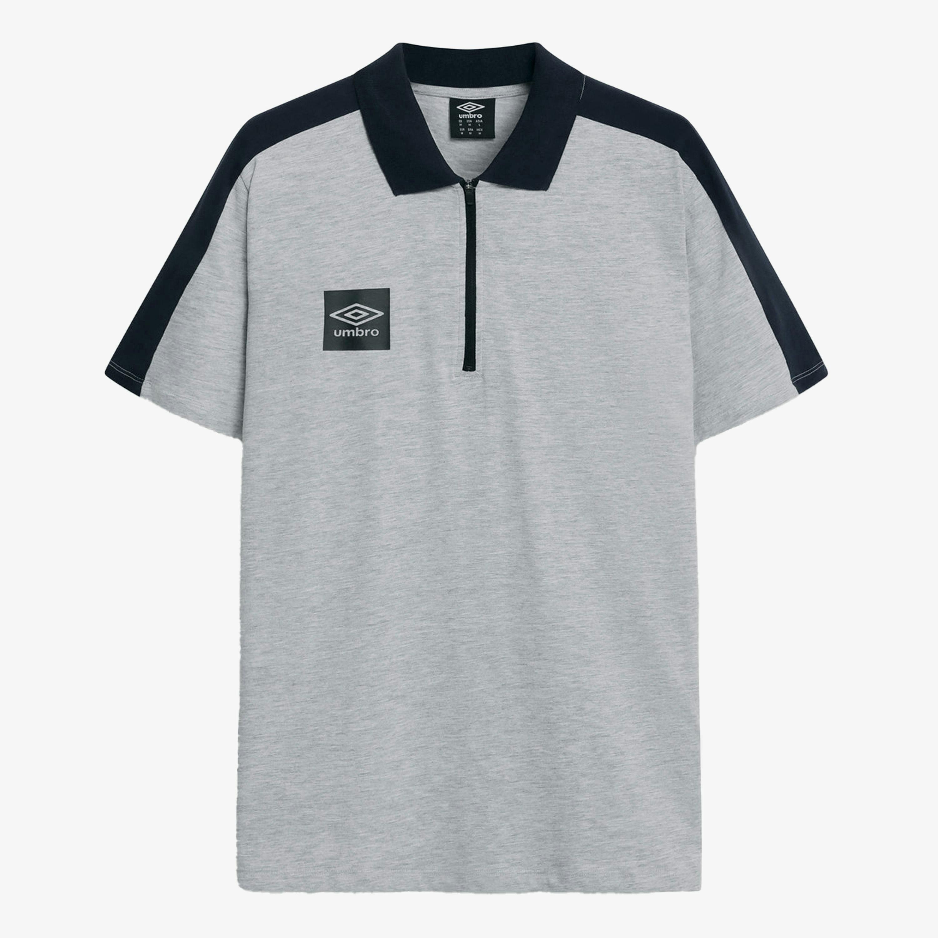 Umbro Mens Terrace Quarter Zip Polo Shirt , view 1 of 3