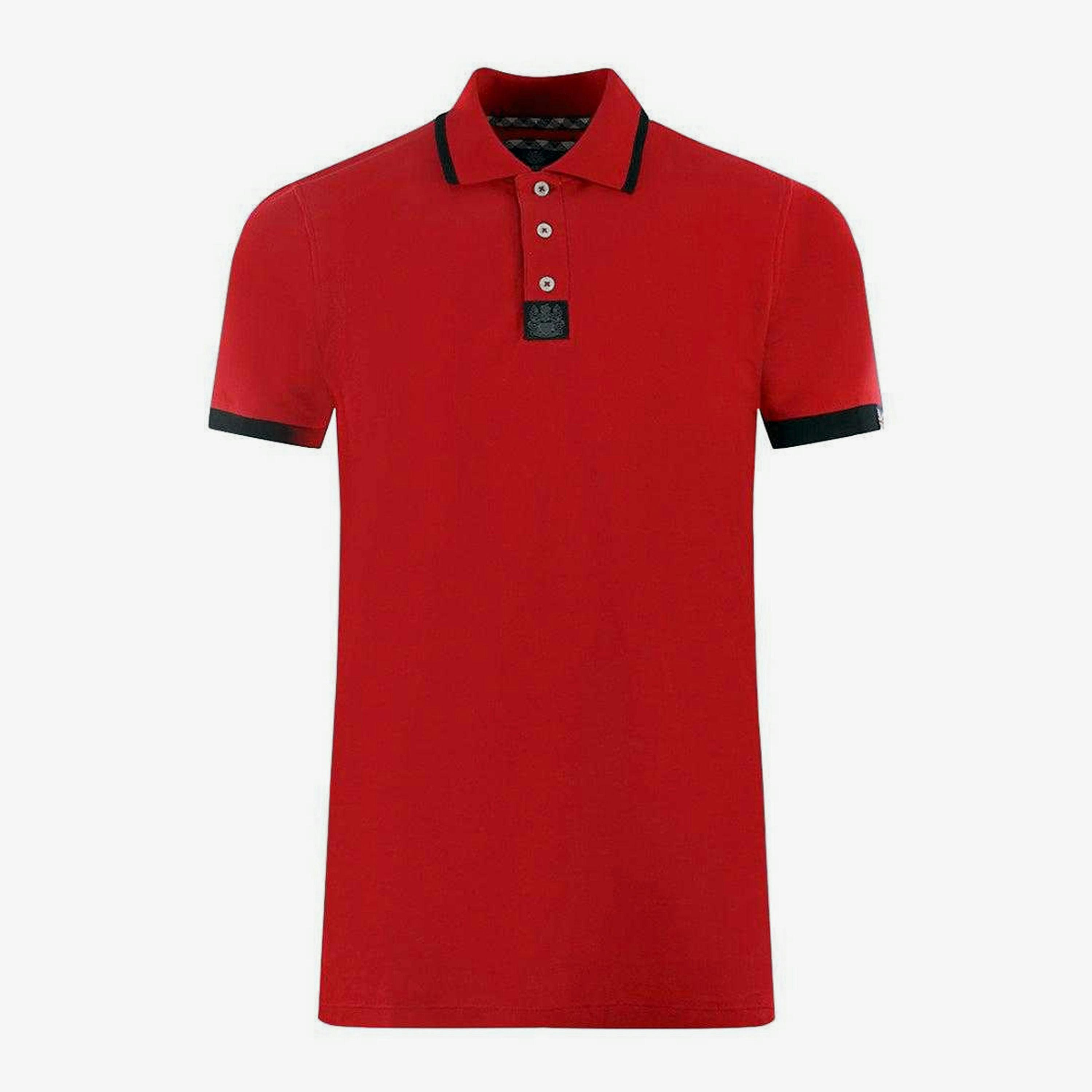 Aquascutum Unisex Adult Tipped Branded Shoulder Polo Shirt , view 1 of 4