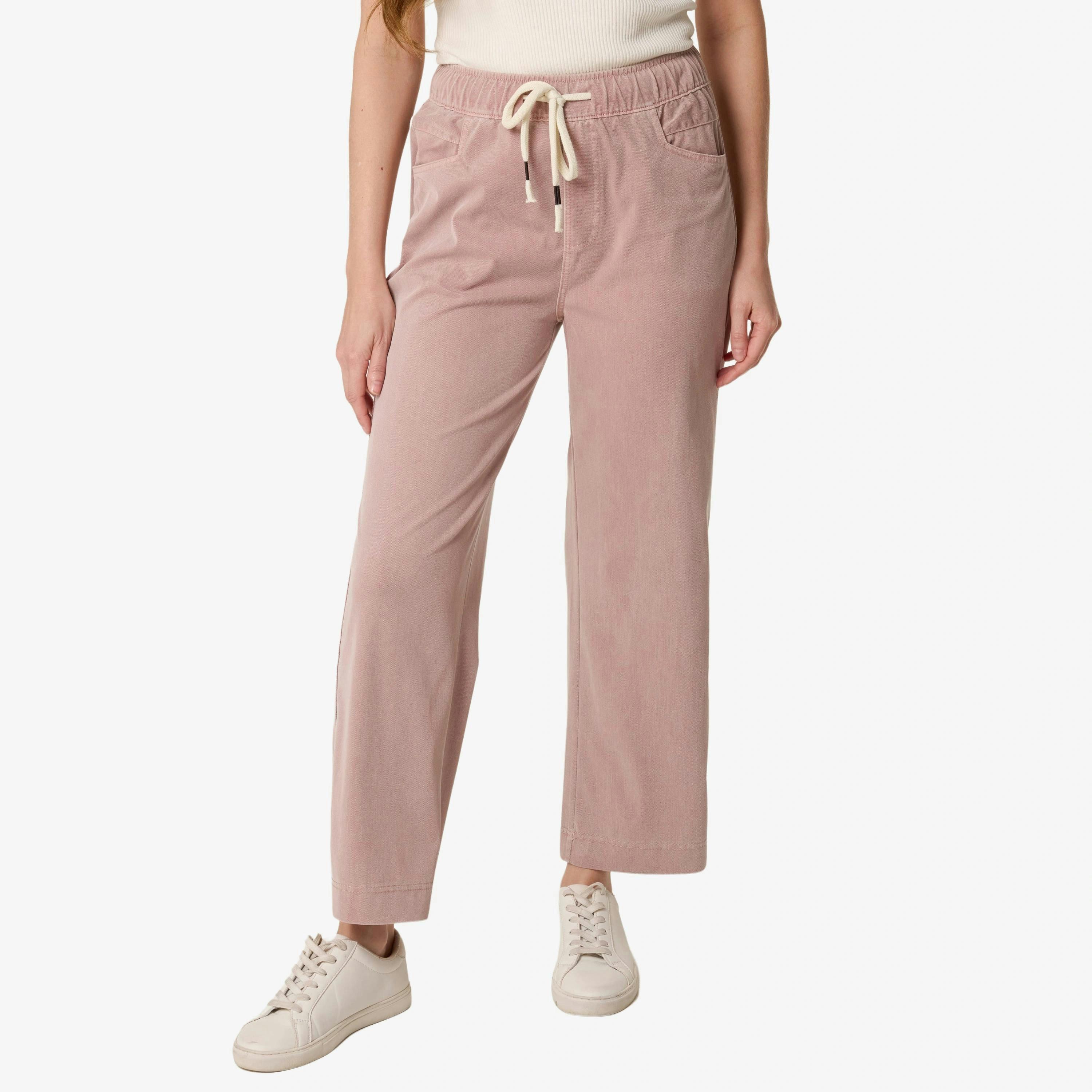 Blue Vanilla Elasticated Waist Trouser With Drawstring   in  Pink , view 1 of 4