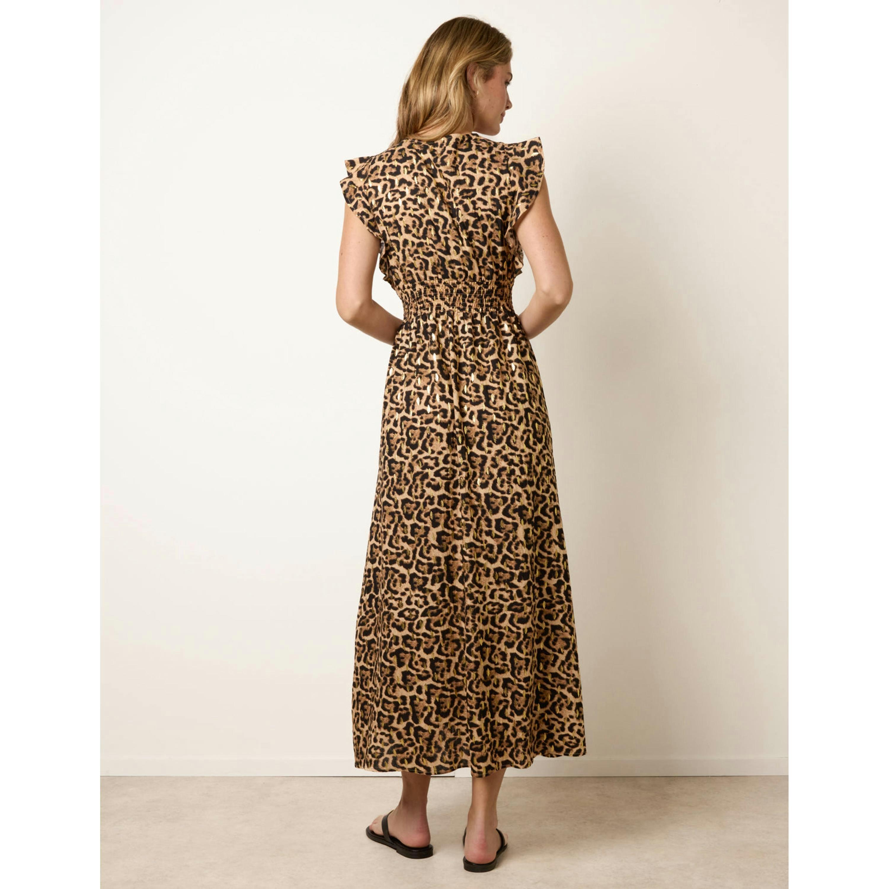 Blue Vanilla Leopard Print Dress  in Brown , view 2 of 4