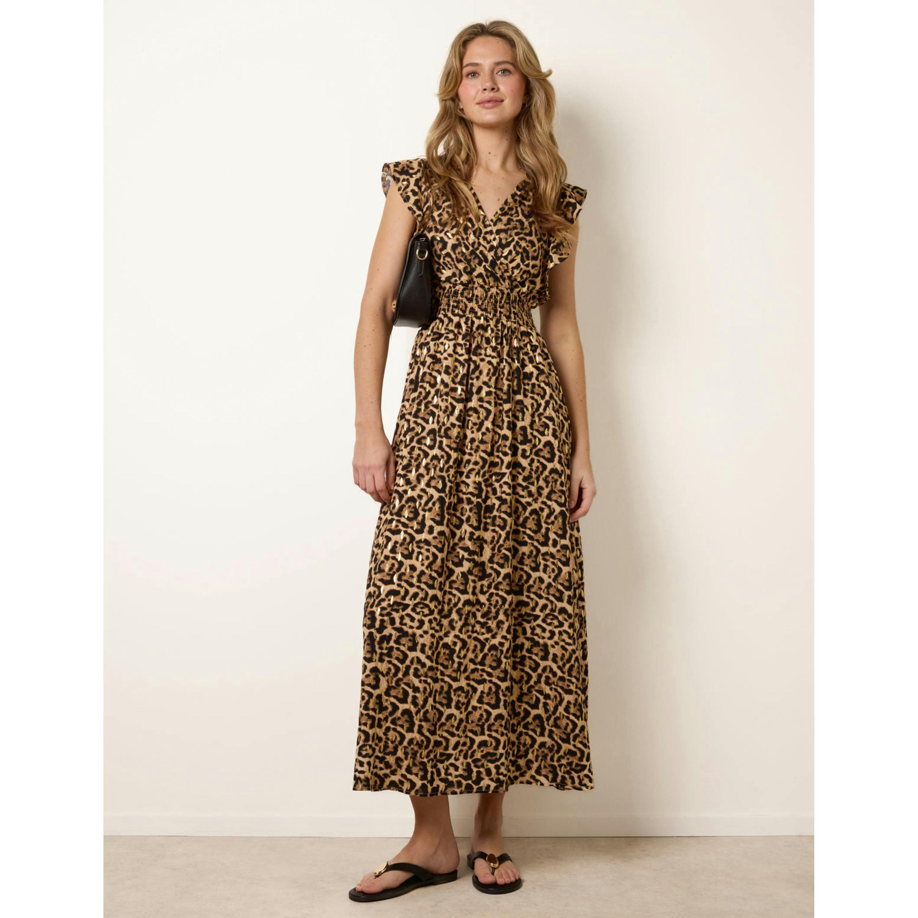 Blue Vanilla Leopard Print Dress  in Brown , view 4 of 4