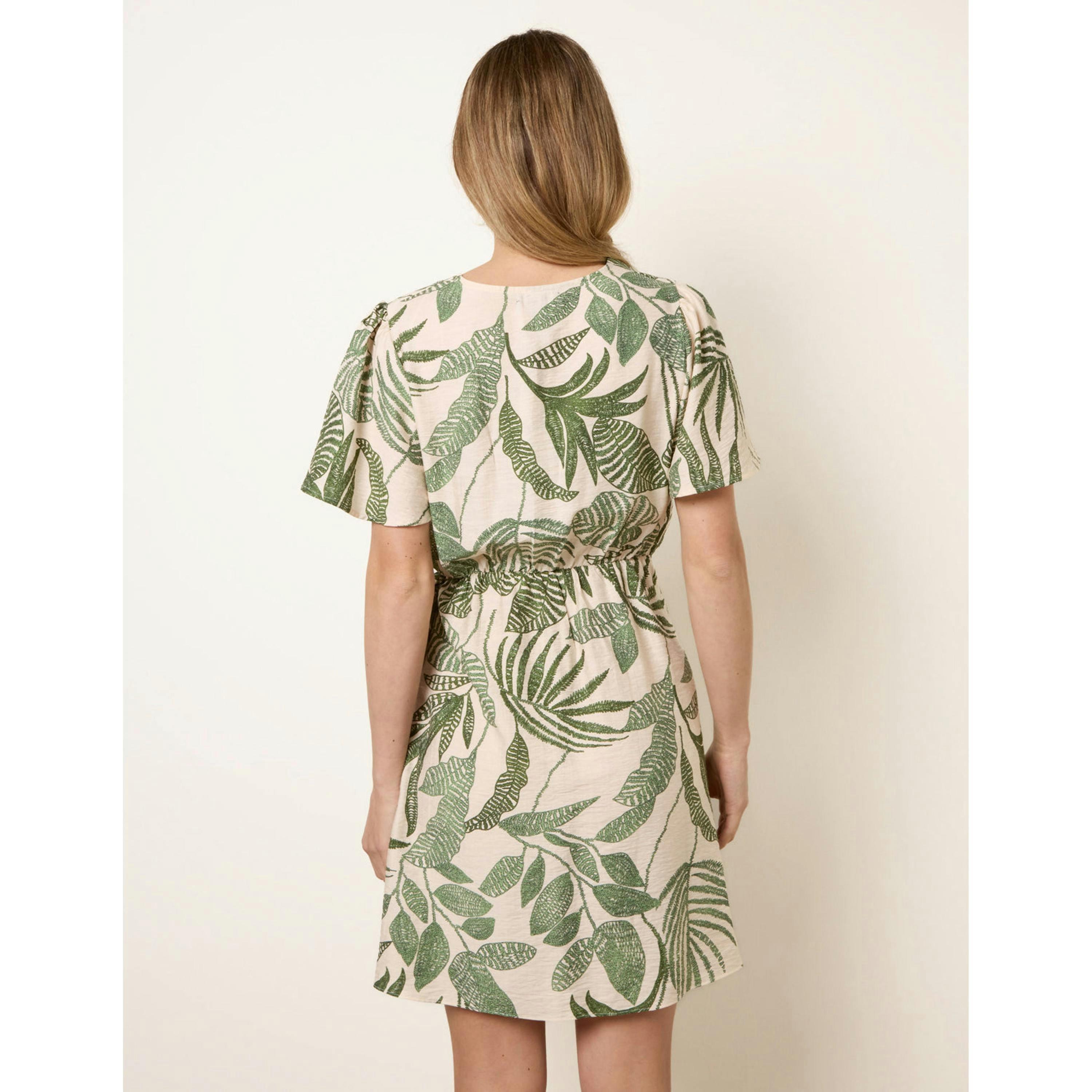 Blue Vanilla Wrap Front Sarong Mini Dress  in Green , view 2 of 4