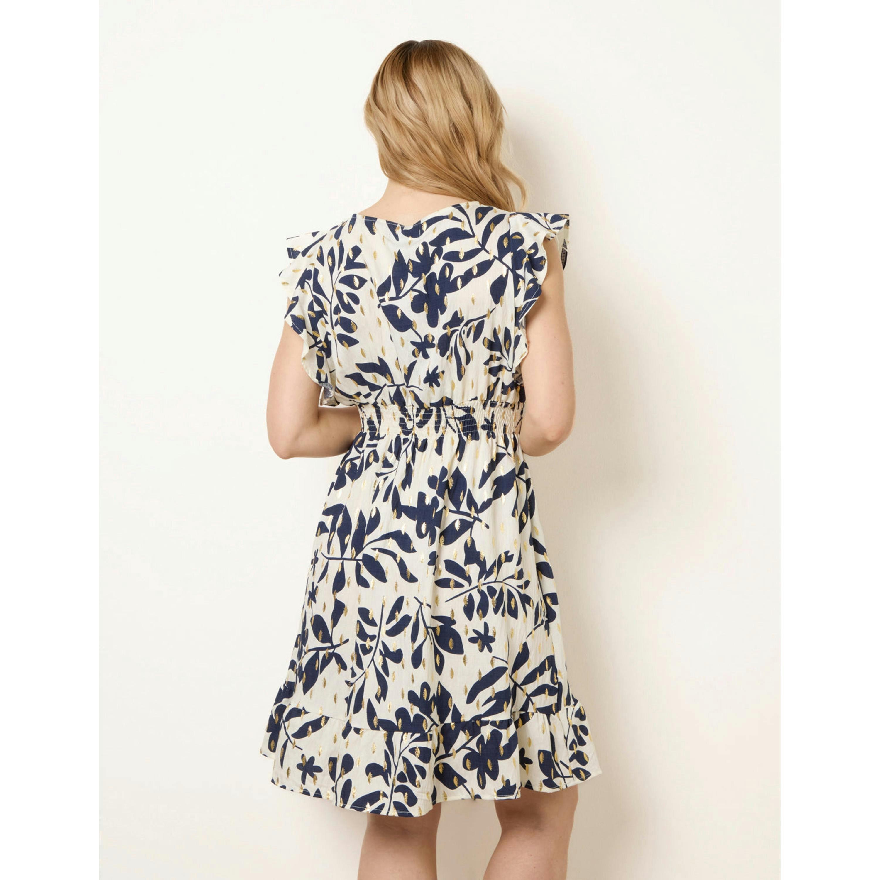 Blue Vanilla Wrap Over Mini Dress  in Navy , view 2 of 4
