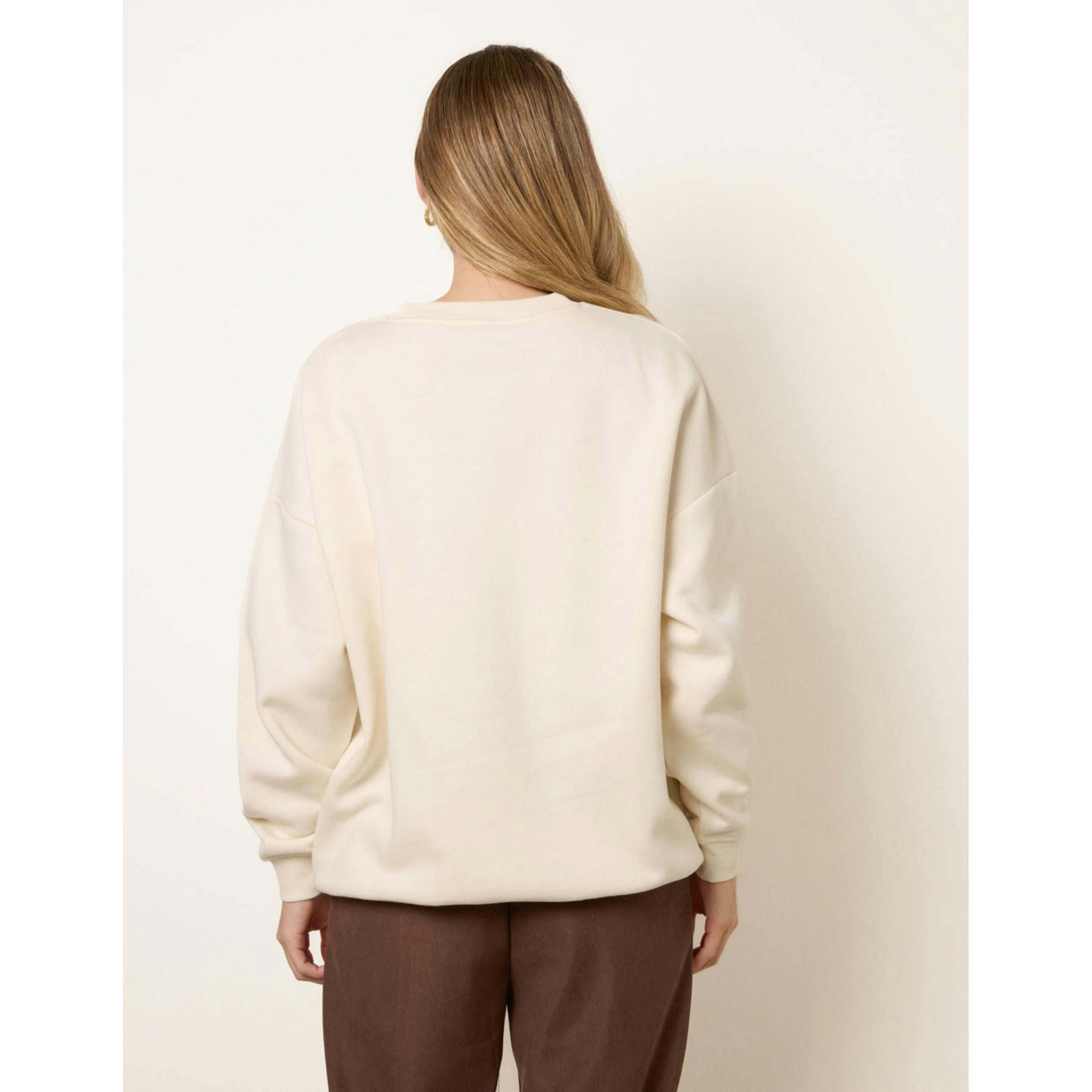 Blue Vanilla Espresso Sweatshirt  in Ivory , view 2 of 4
