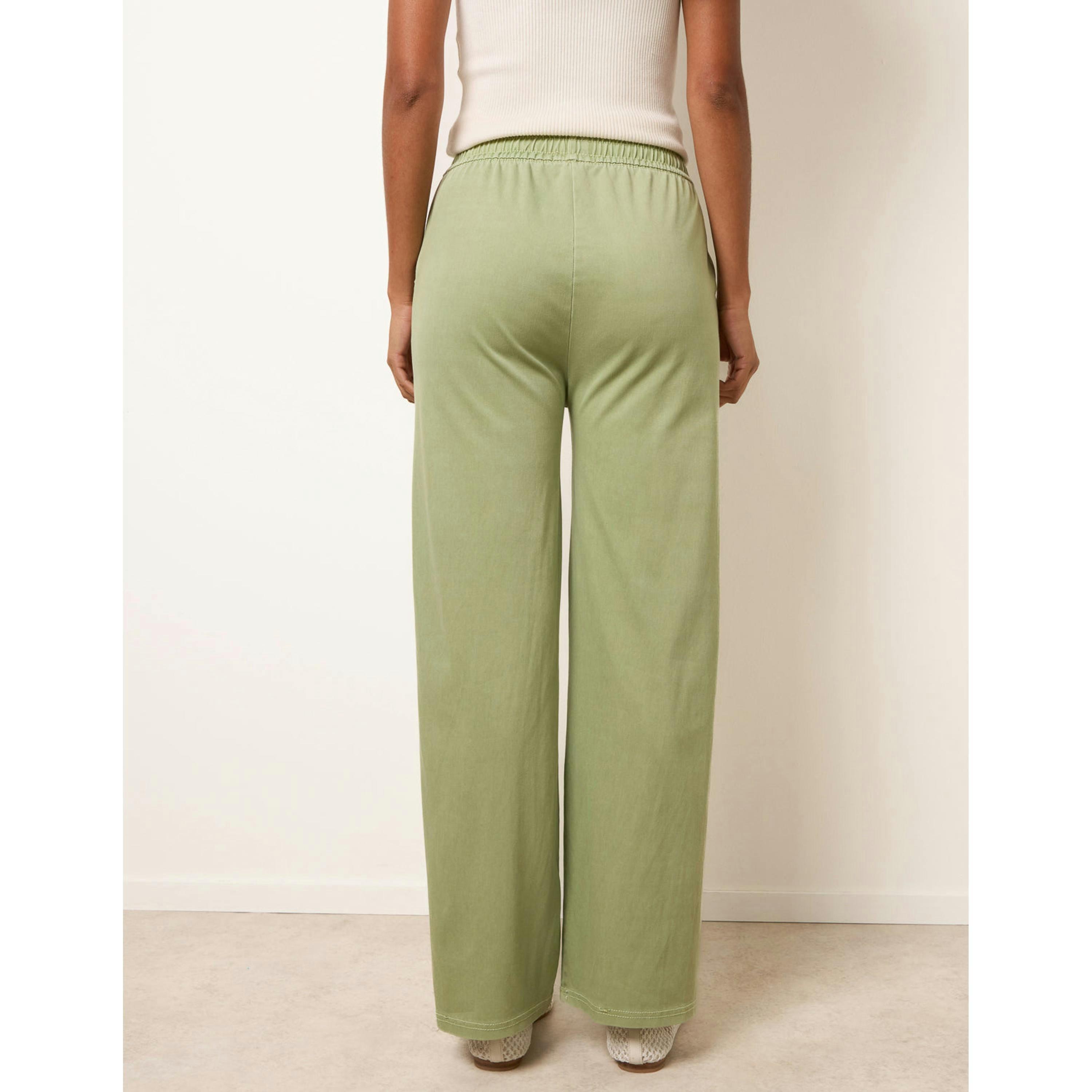 Blue Vanilla Seam Detail Trousers  in Green , view 2 of 4