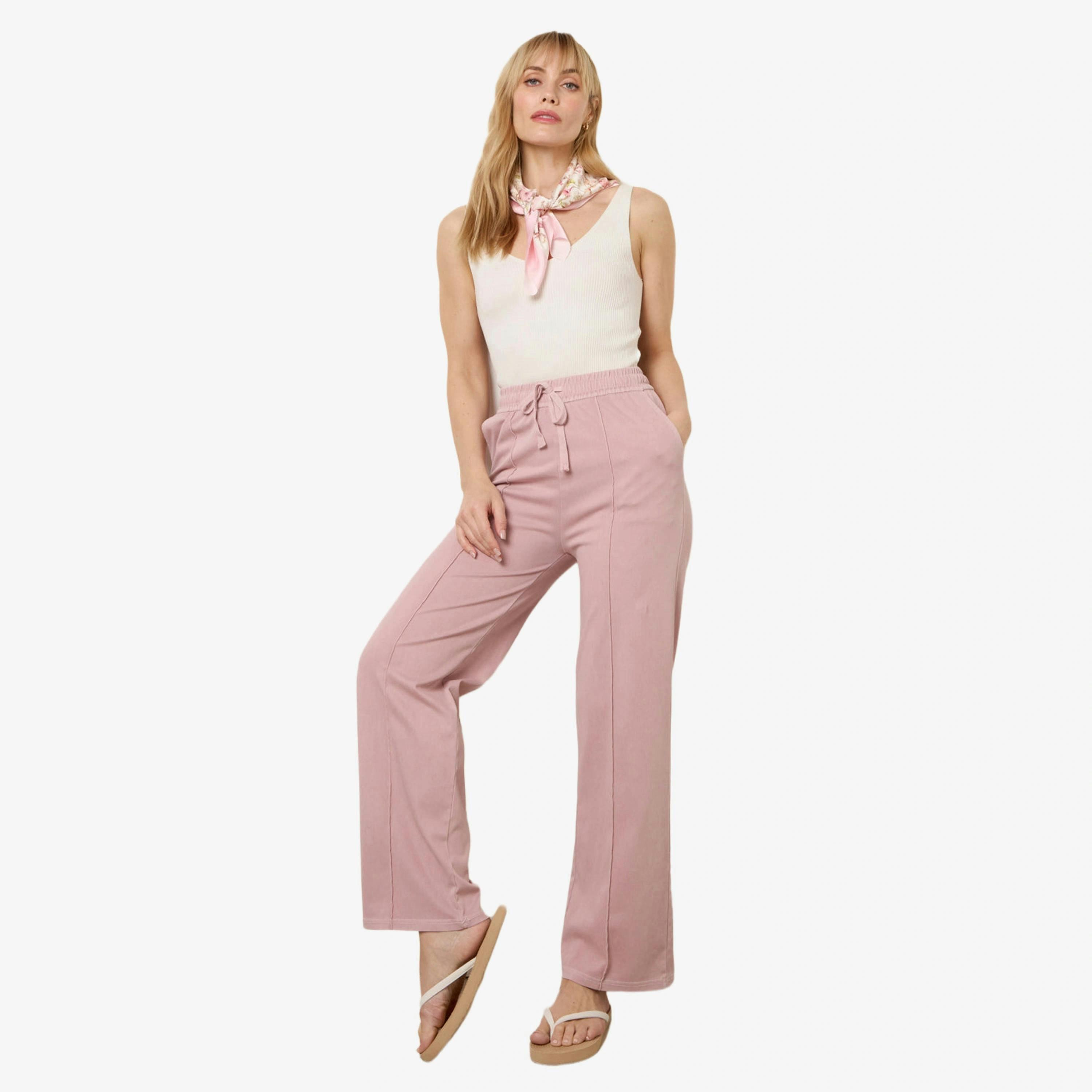 Blue Vanilla Seam Detail Trousers   in  Pink , view 1 of 4