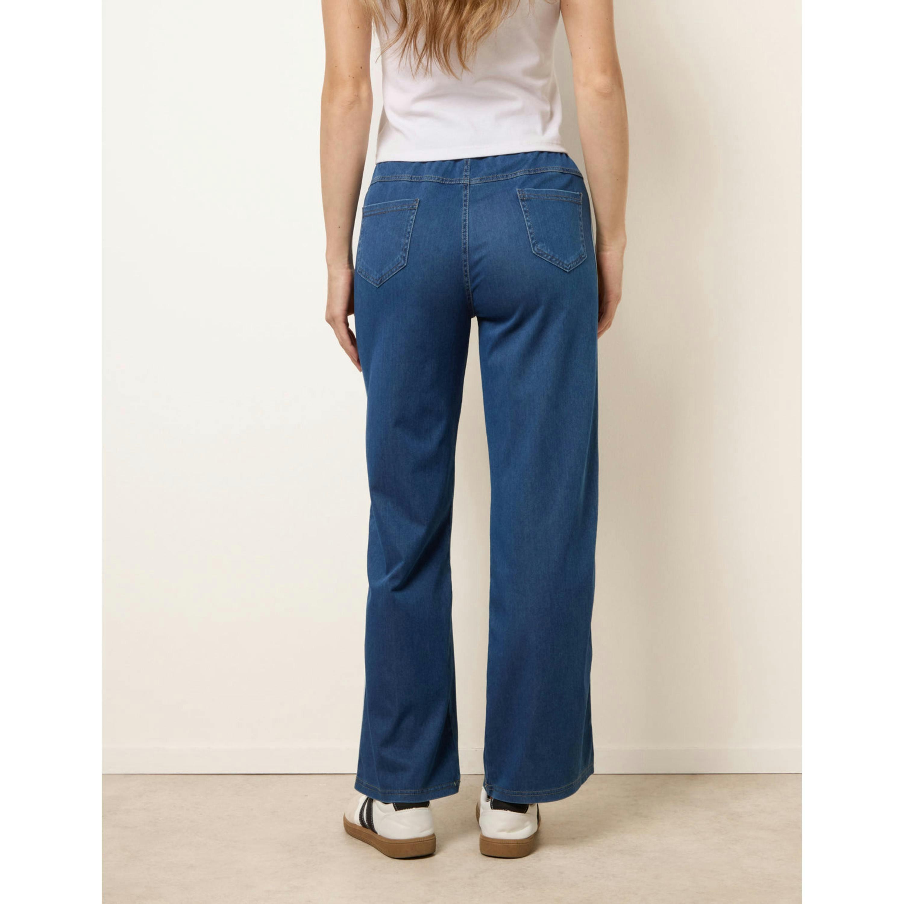 Blue Vanilla Side Stripe Jeans With Drawstring  in Blue , view 2 of 4