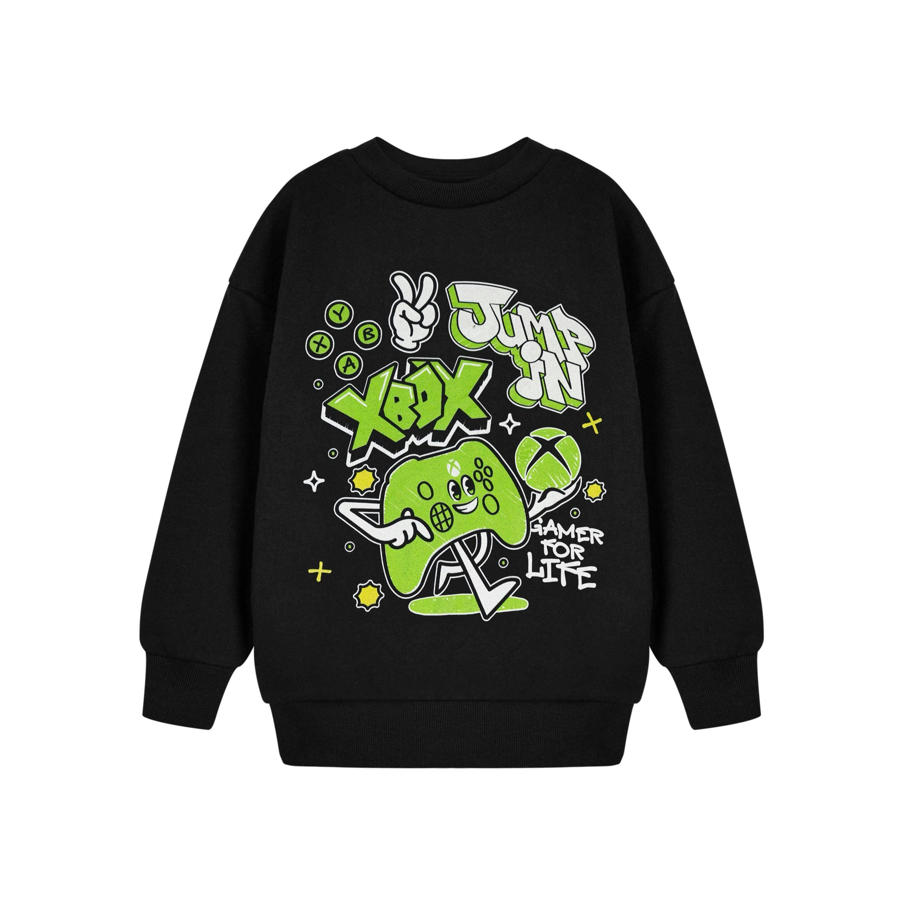 Xbox Boys Black Jump In Sweatshirt by Vanilla Underground , view 1 of 3