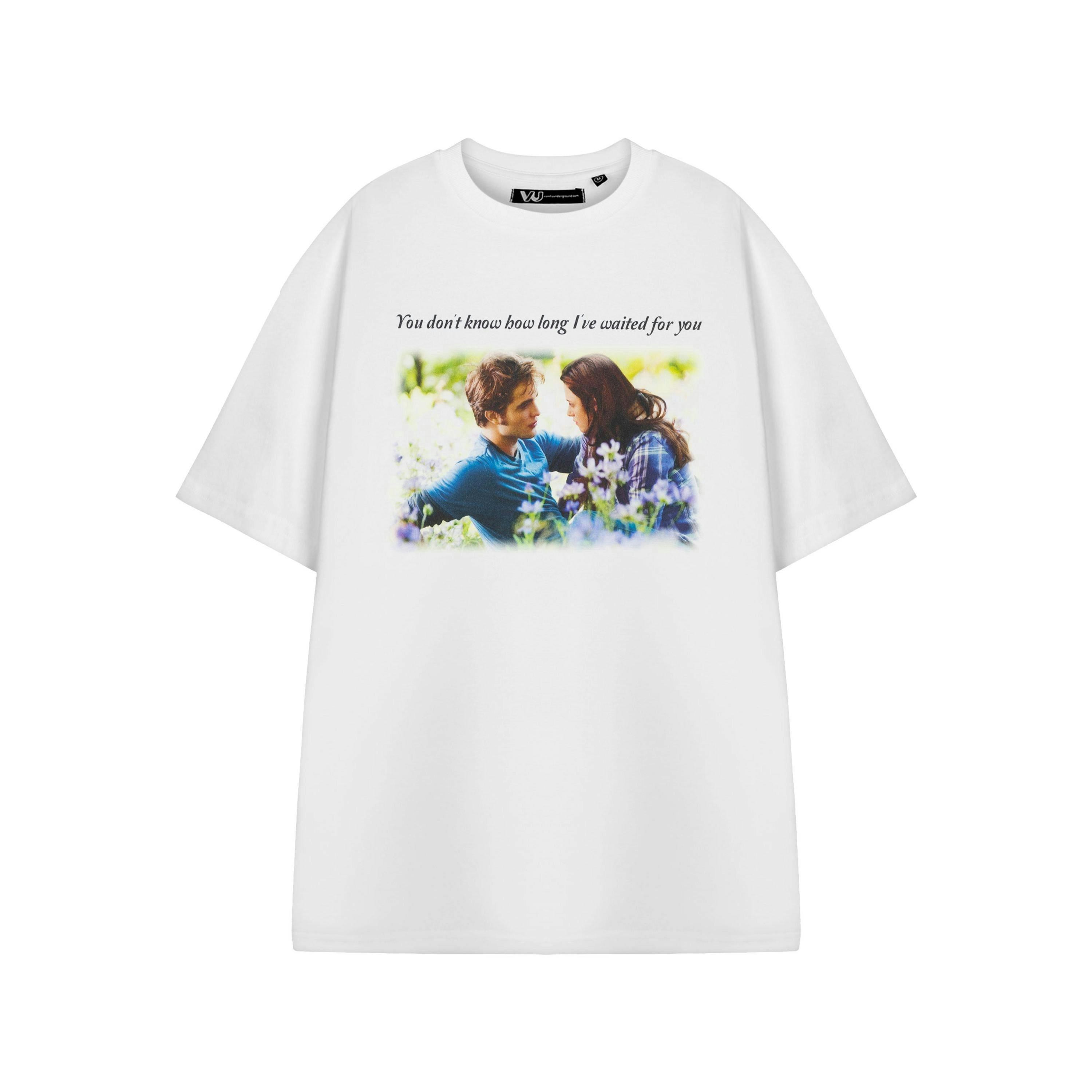 Twilight Womens White You Know How Long I've Waited Short Sleeved T-Shirt by Vanilla Underground , view 1 of 3