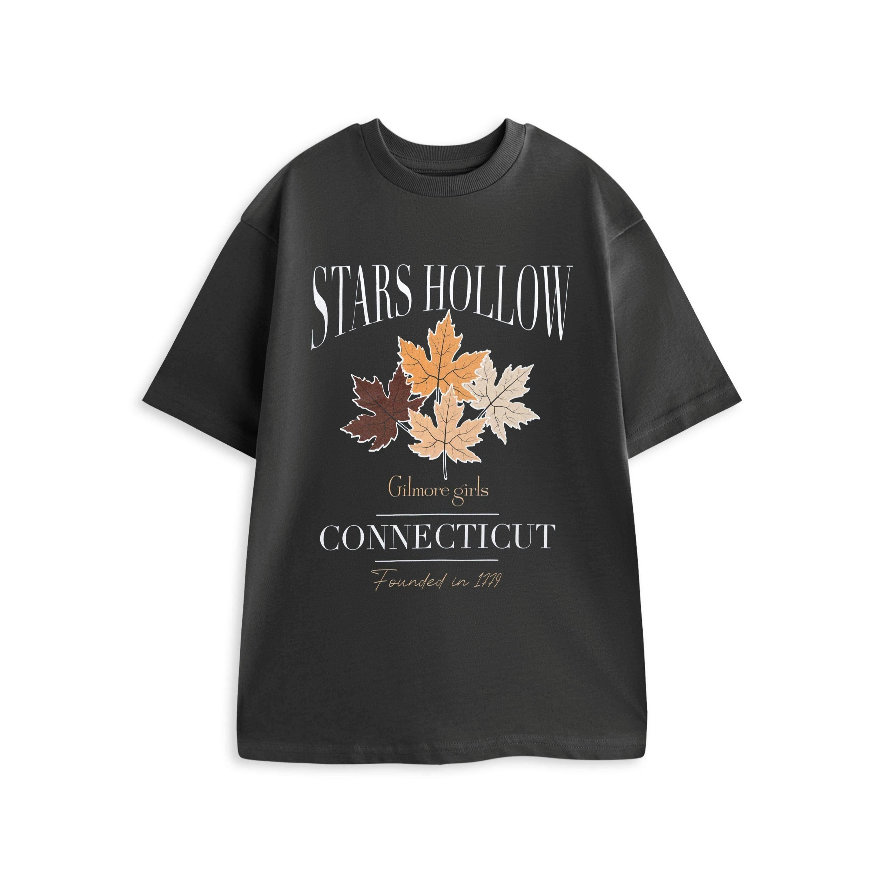 Gilmore Girls Womens Grey Connecticut Short Sleeved T-Shirt by Vanilla Underground , view 1 of 4