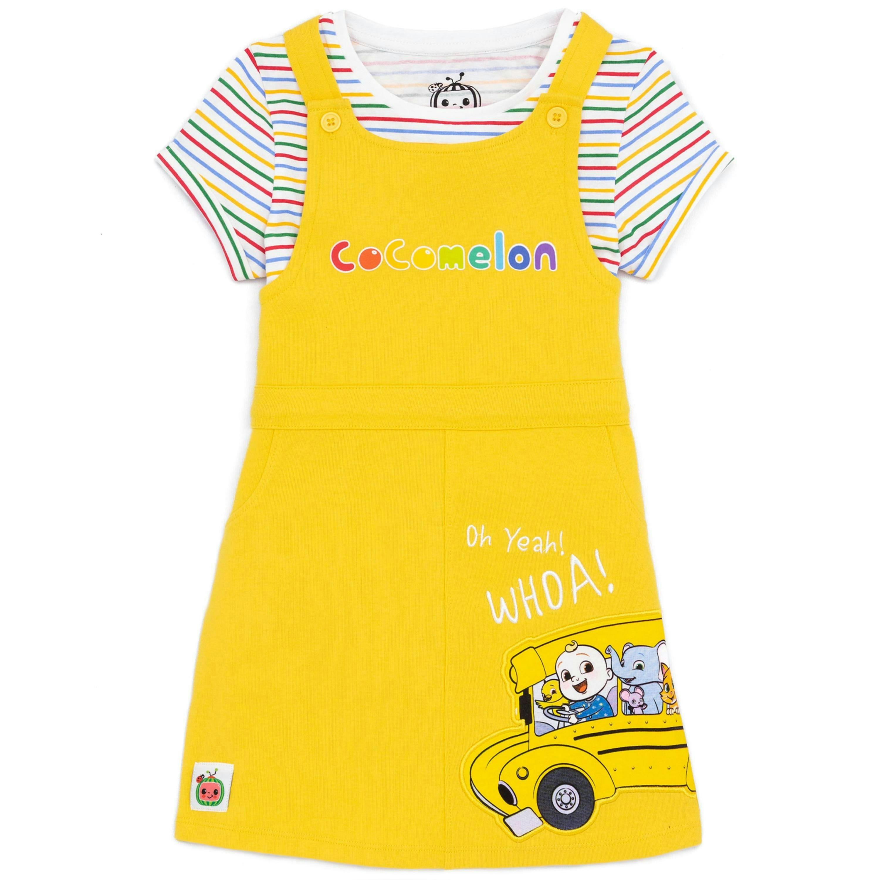 Cocomelon Unisex Kids Yellow Short Sleeved T-Shirt by Vanilla Underground , view 1 of 5