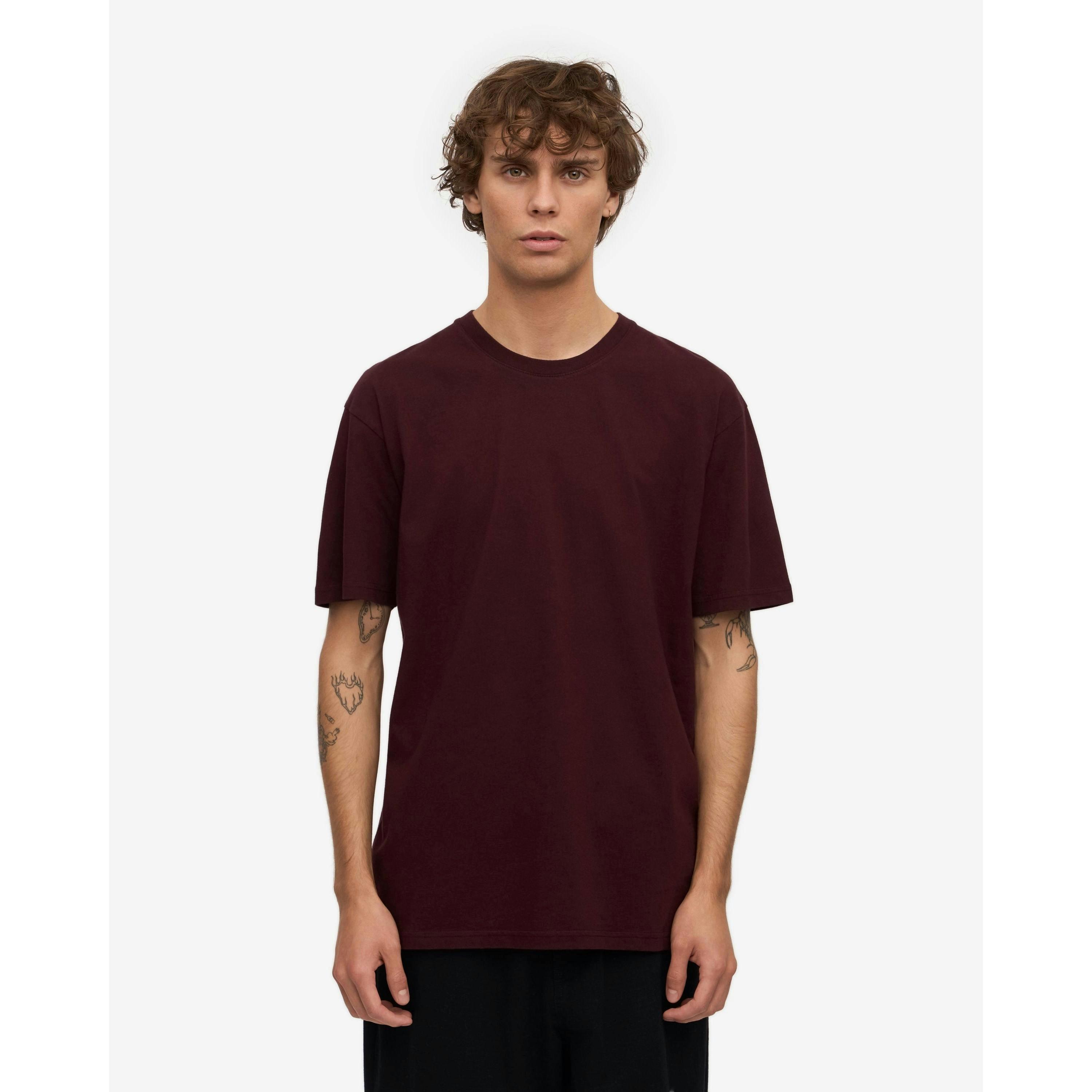 Colourful Standard T-Shirt  in Wine , view 1 of 6