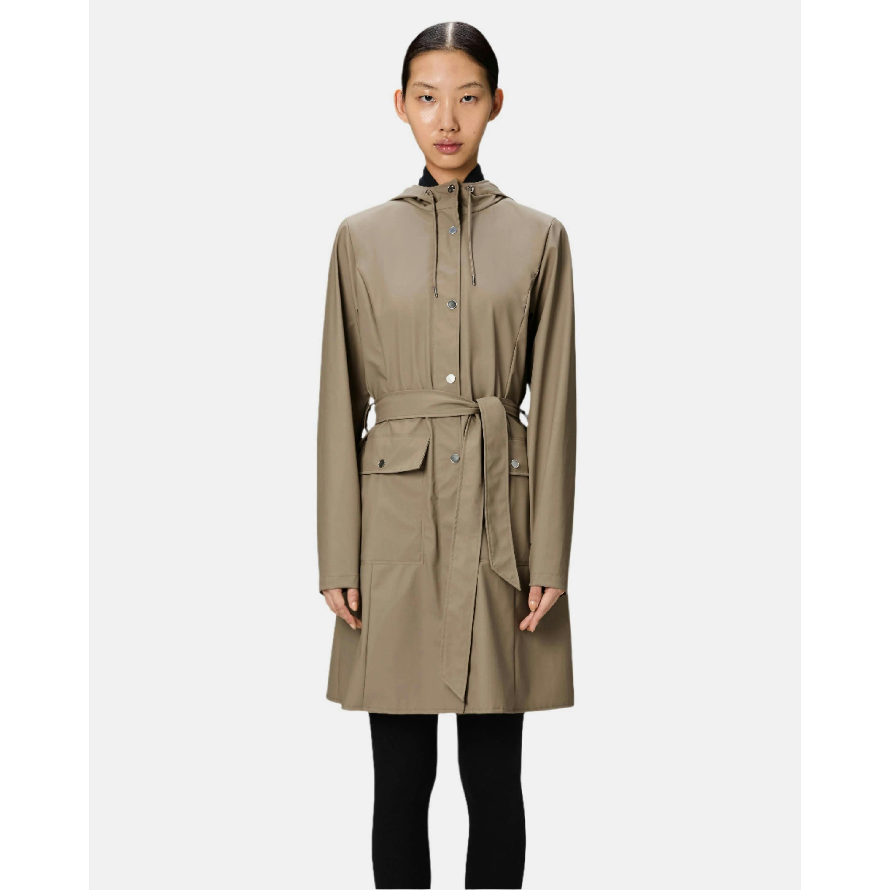 Rains Curve Jackets  in Green , view 1 of 5