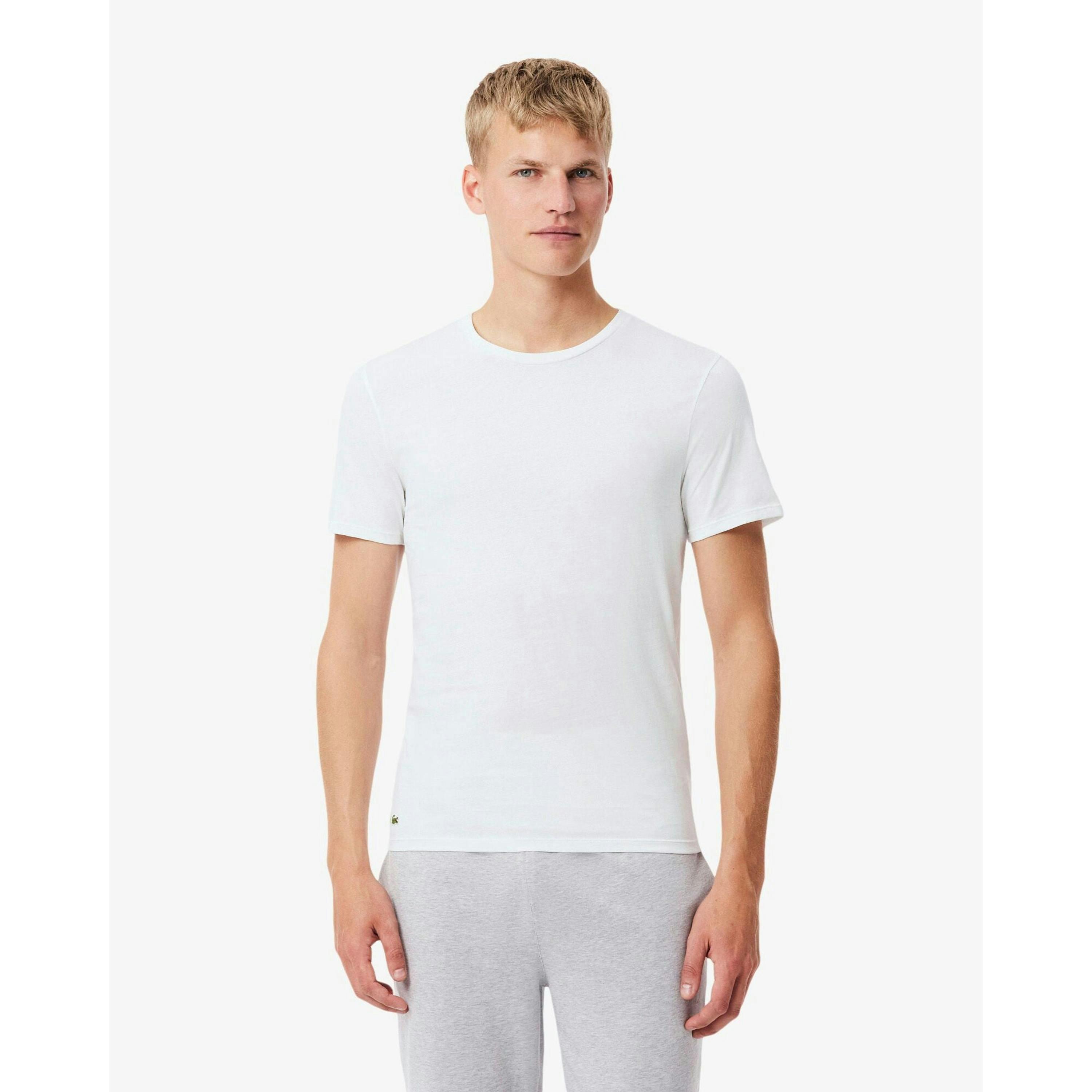 Lacoste Plain T-Shirt  in Black , view 1 of 6