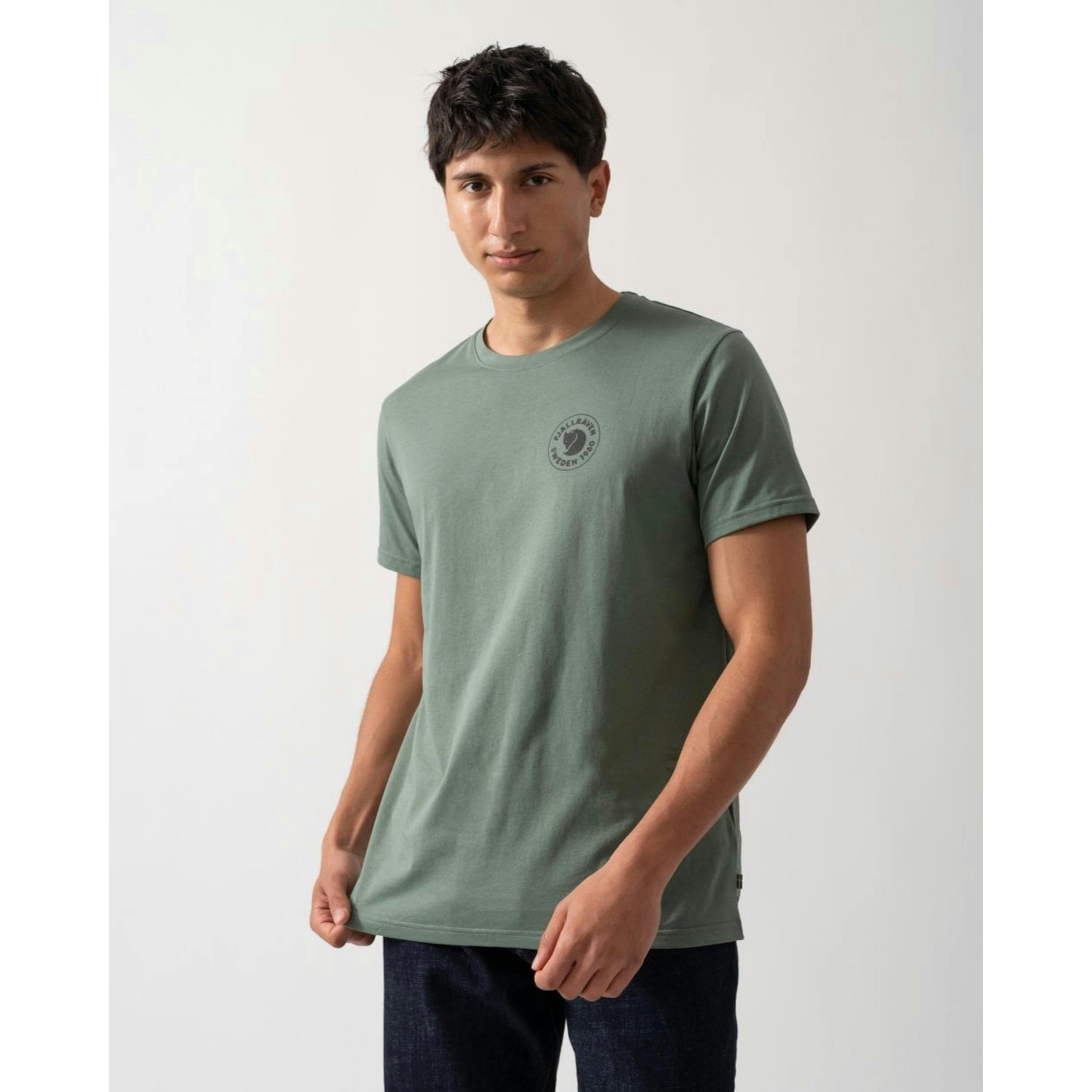 Fjallraven Logo T-Shirt  in Green , view 1 of 4