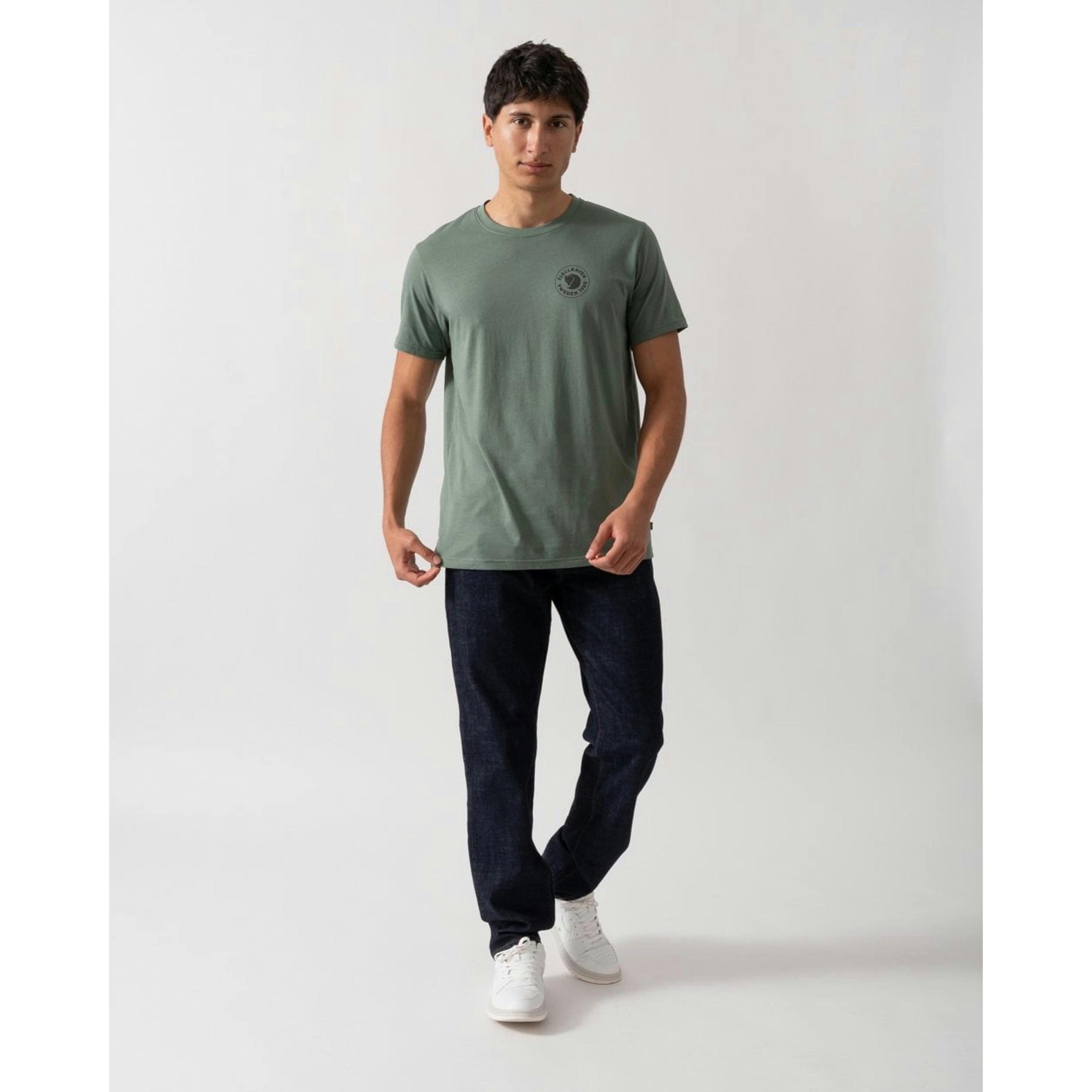 Fjallraven Logo T-Shirt  in Blue , view 3 of 4