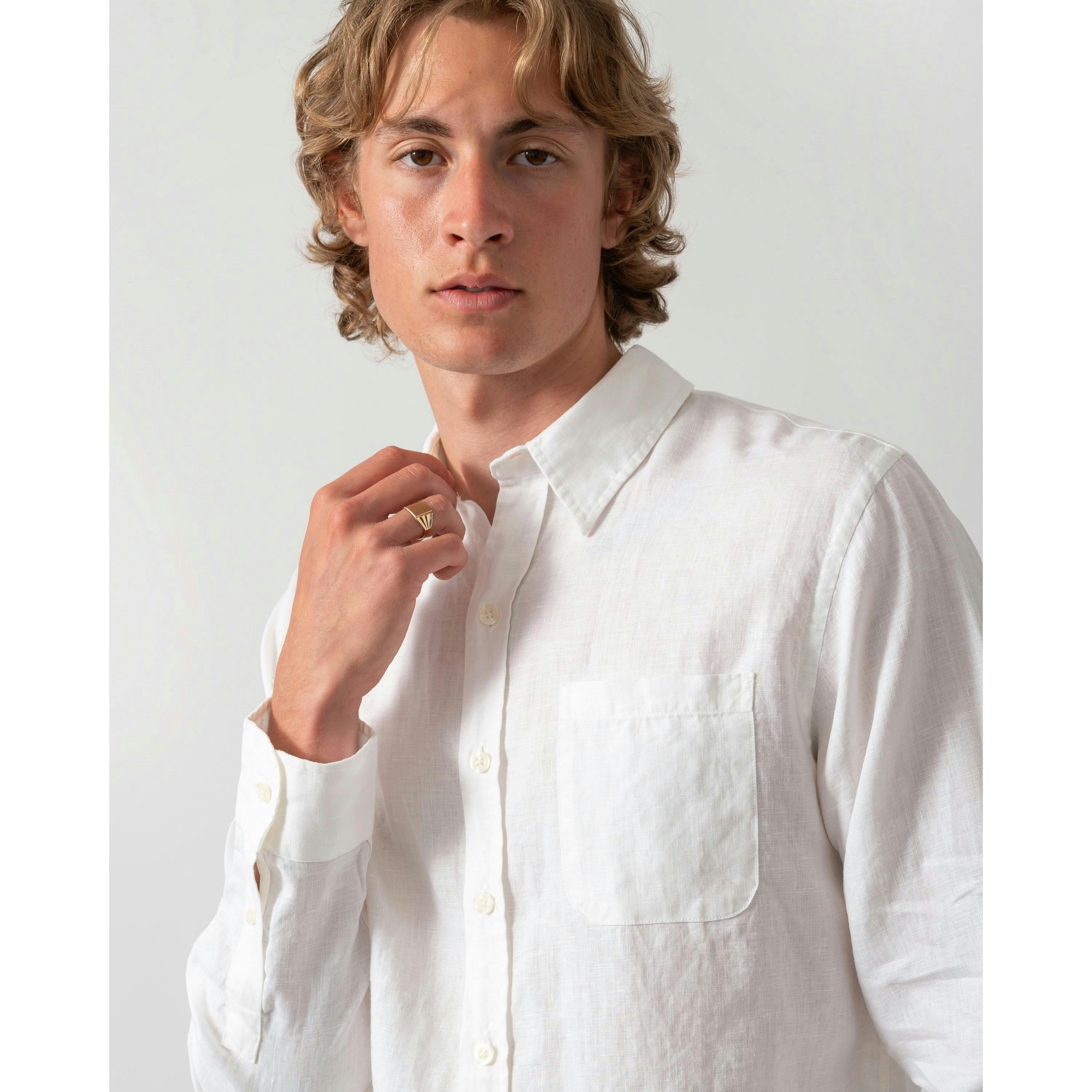 Colourful Standard Shirt  in White , view 3 of 4