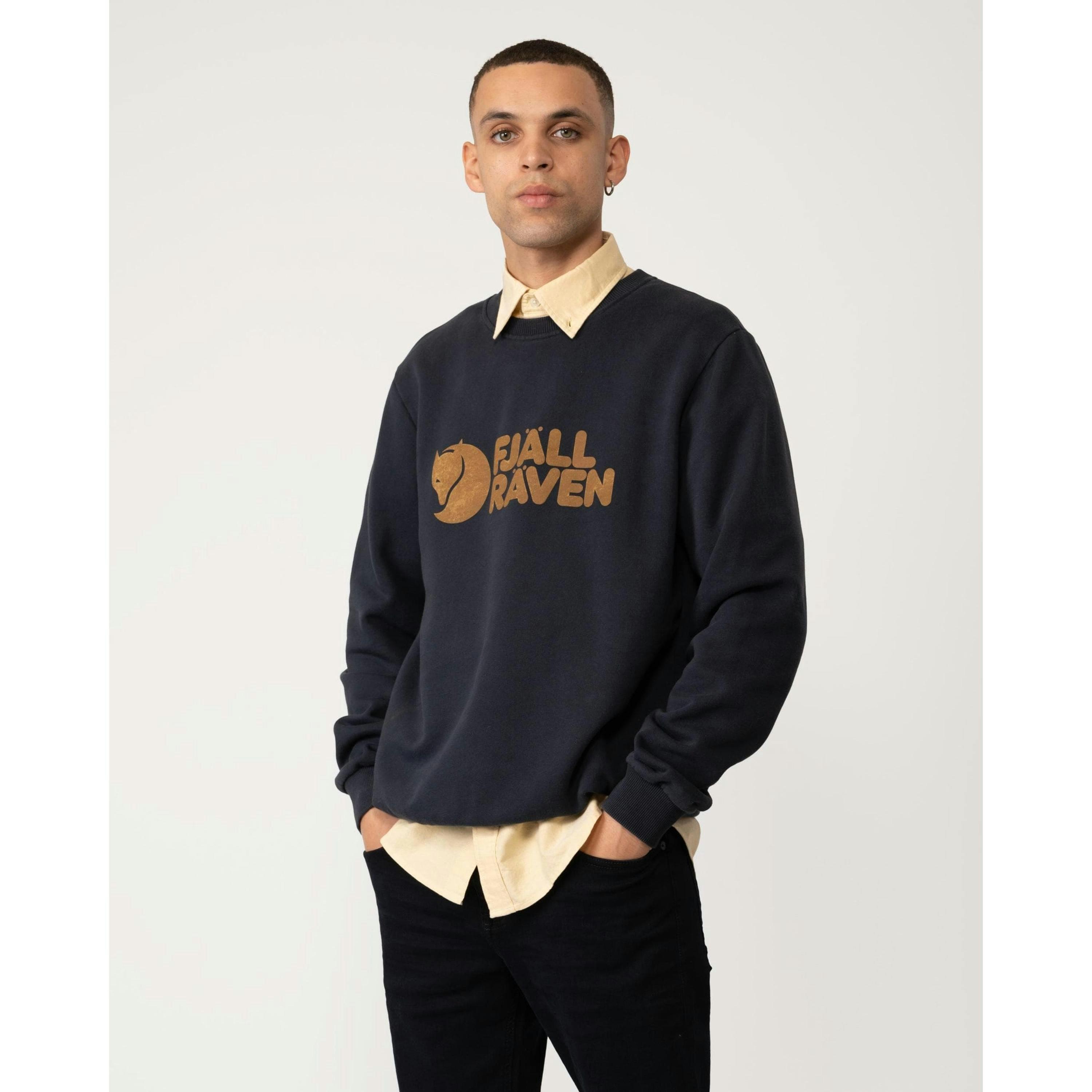 Fjallraven Logo Sweatshirt  in Blue , view 1 of 6