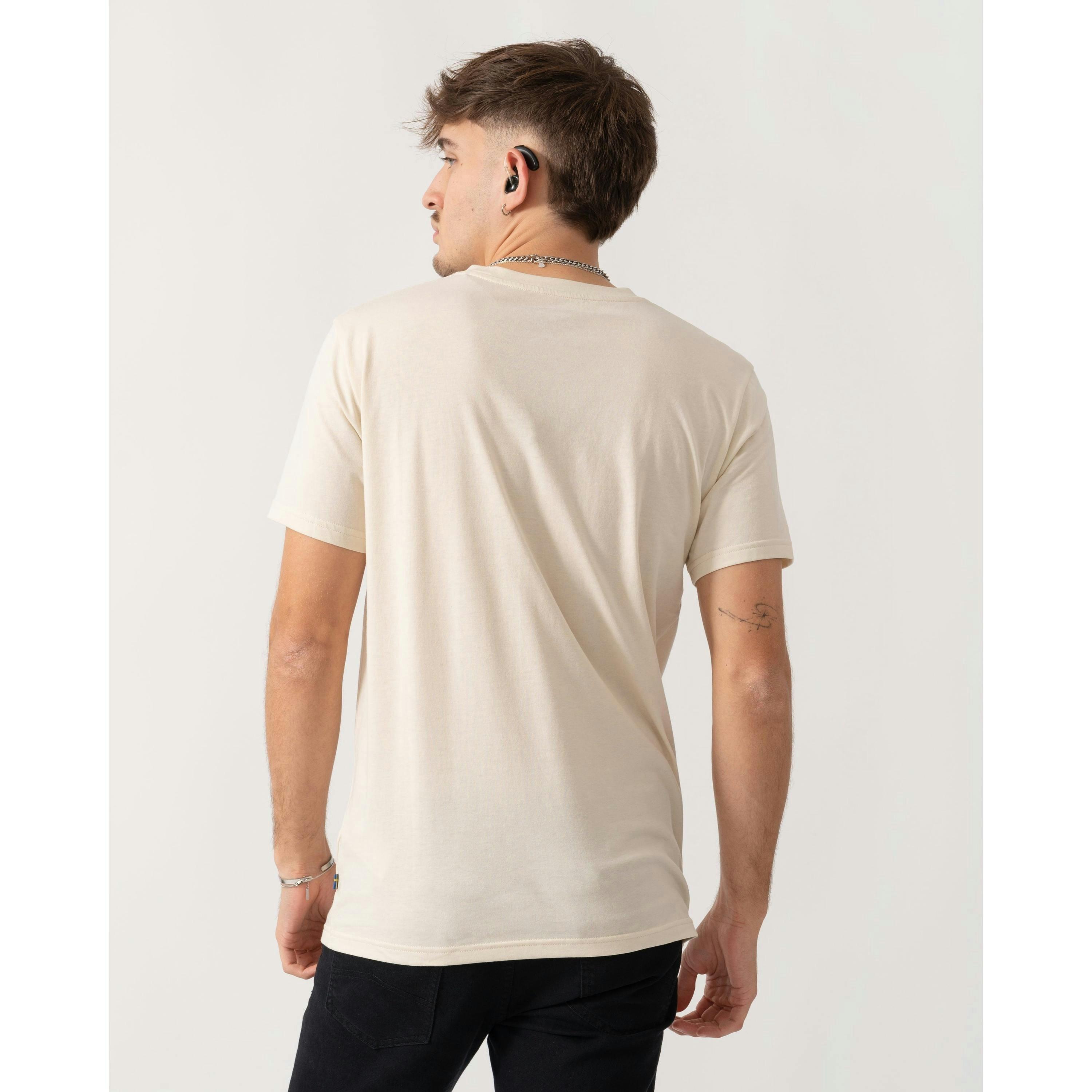 Fjallraven Logo T-Shirt  in Ivory , view 2 of 4