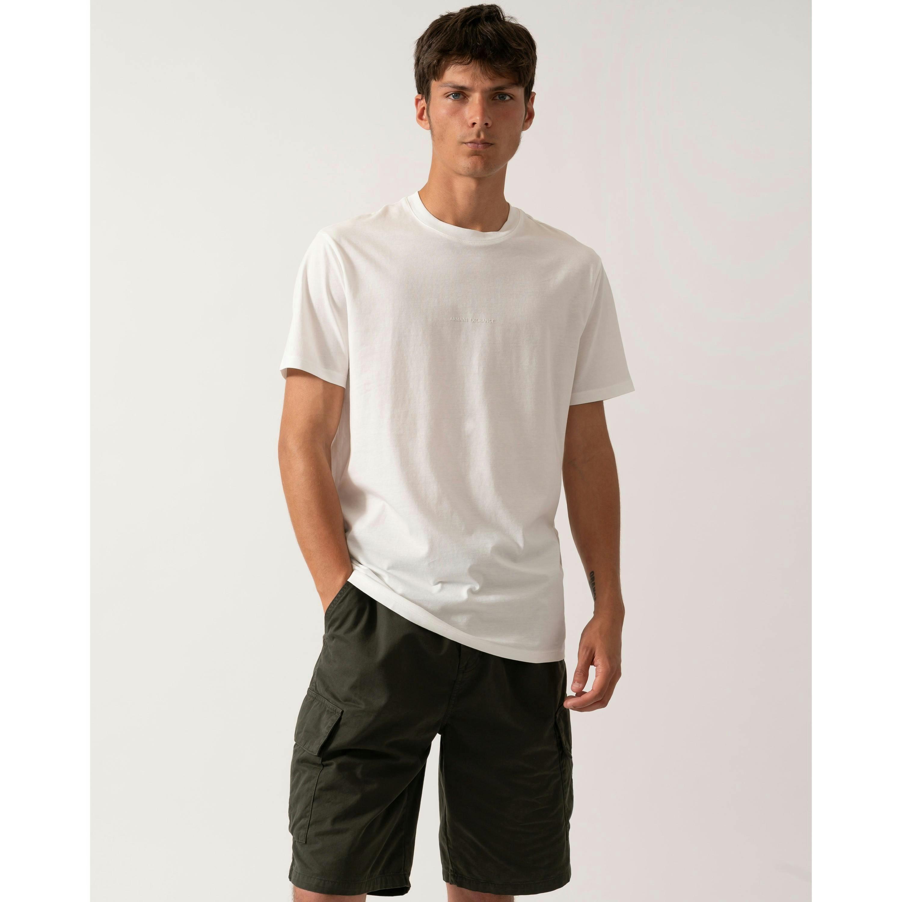 Armani Exchange T-Shirt  in Ivory , view 1 of 4