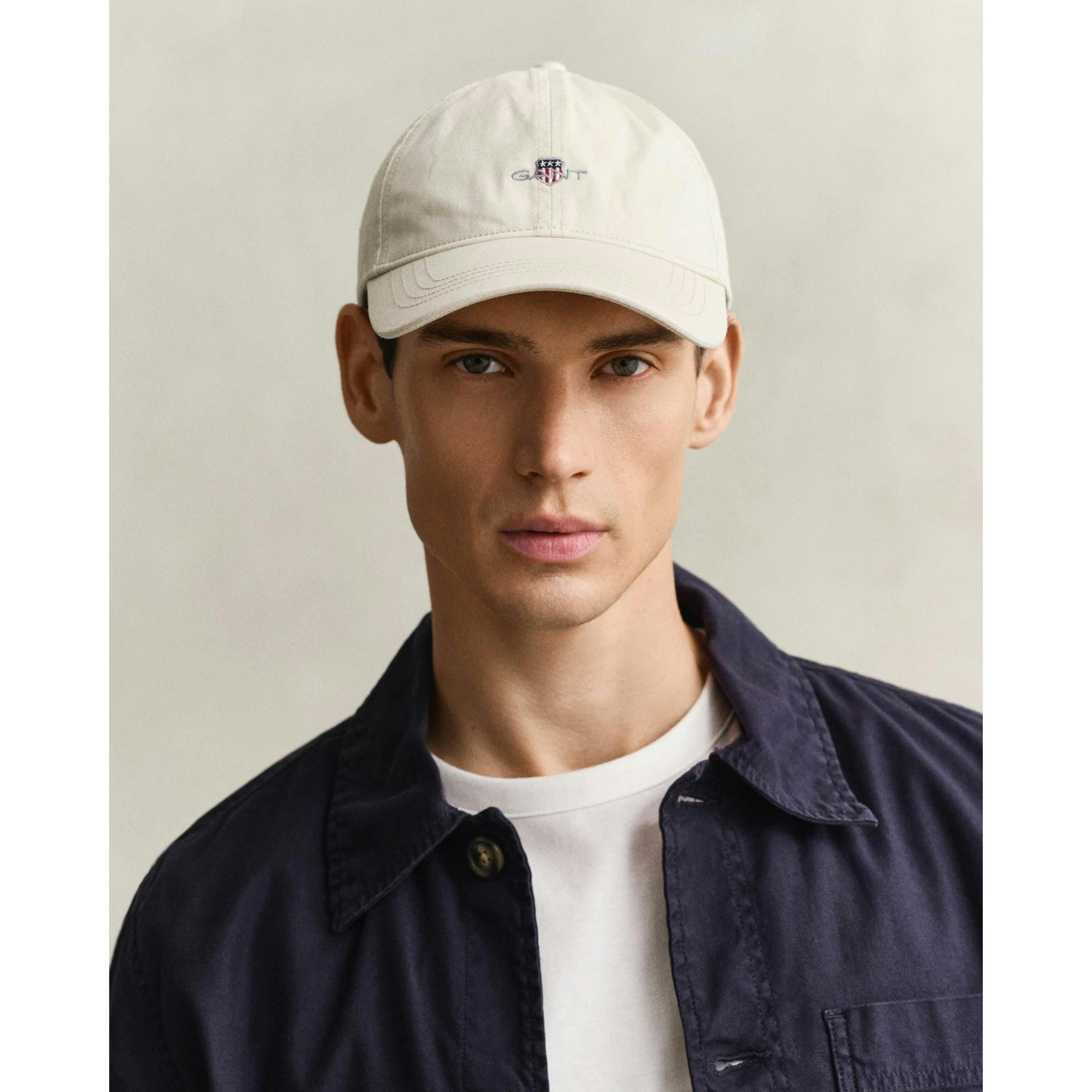 GANT Shield Logo Caps  in Ivory , view 1 of 2