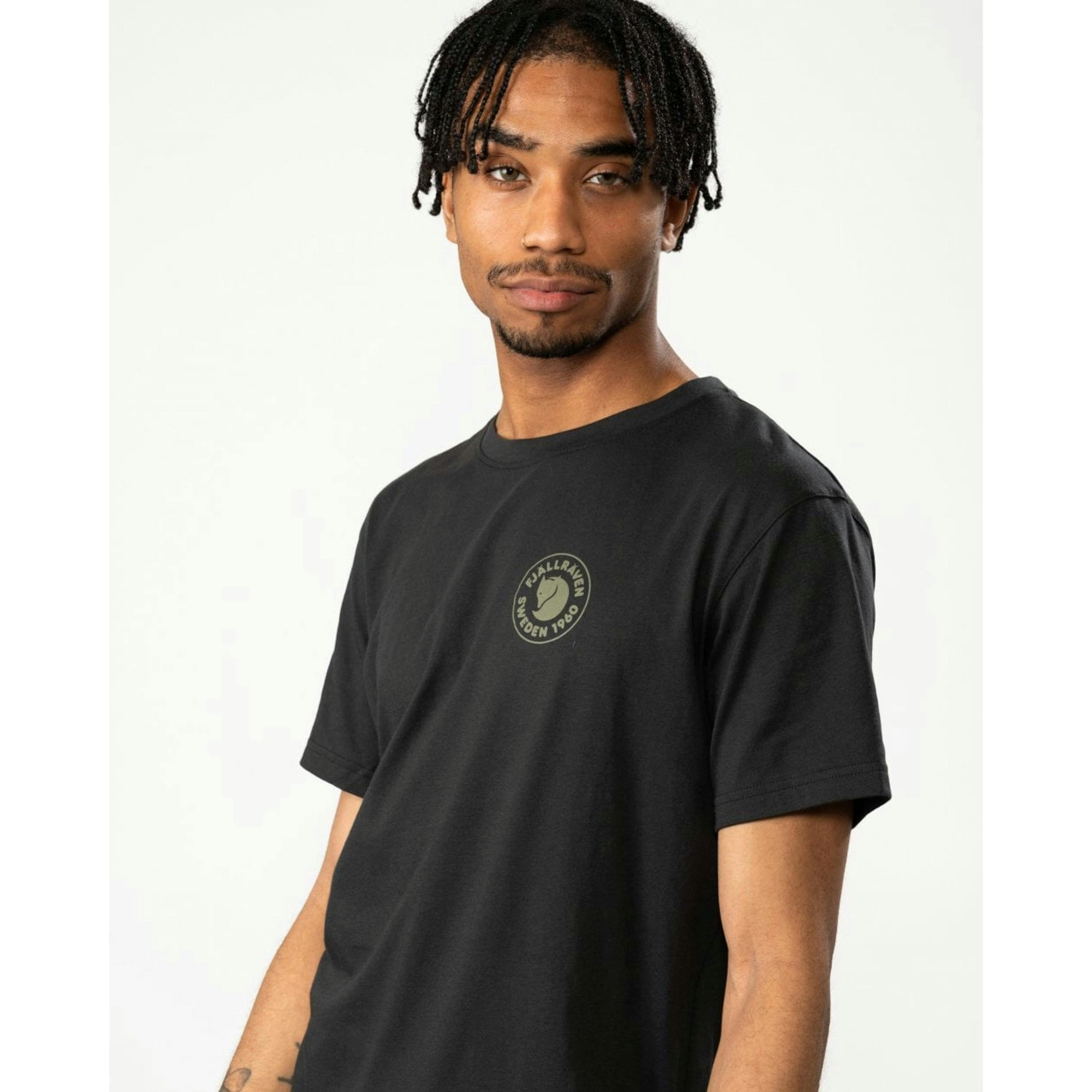 Fjallraven Logo T-Shirt  in Black , view 3 of 6
