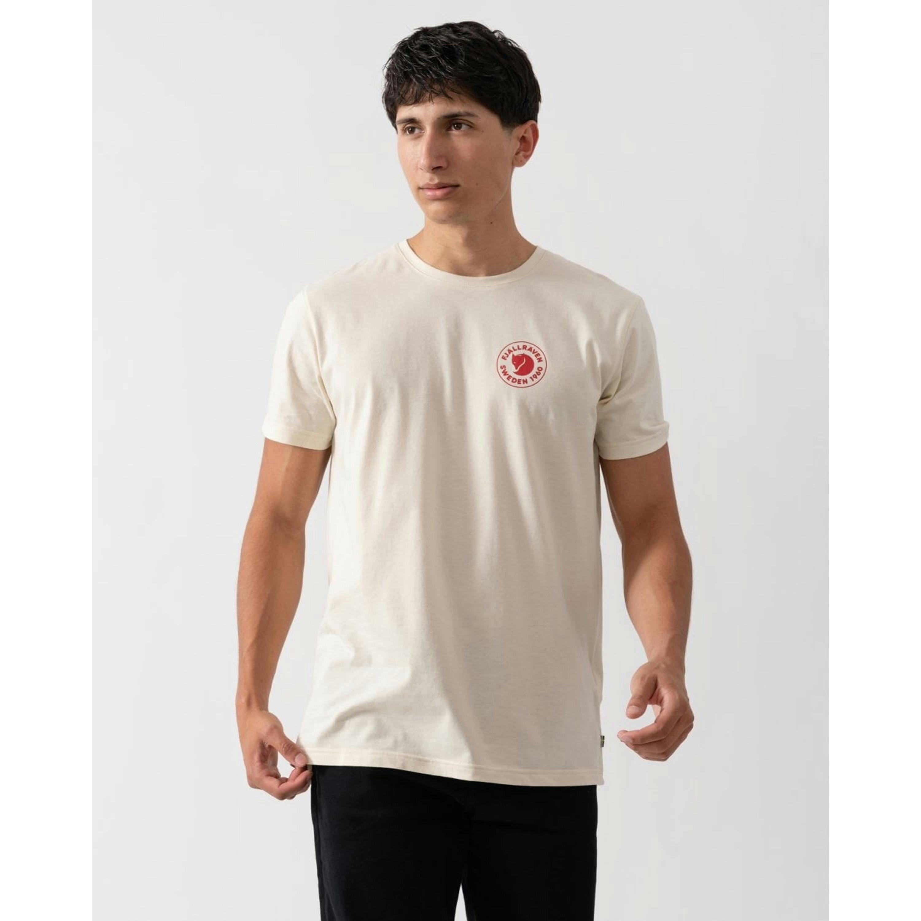 Fjallraven Logo T-Shirt  in Ivory , view 1 of 4